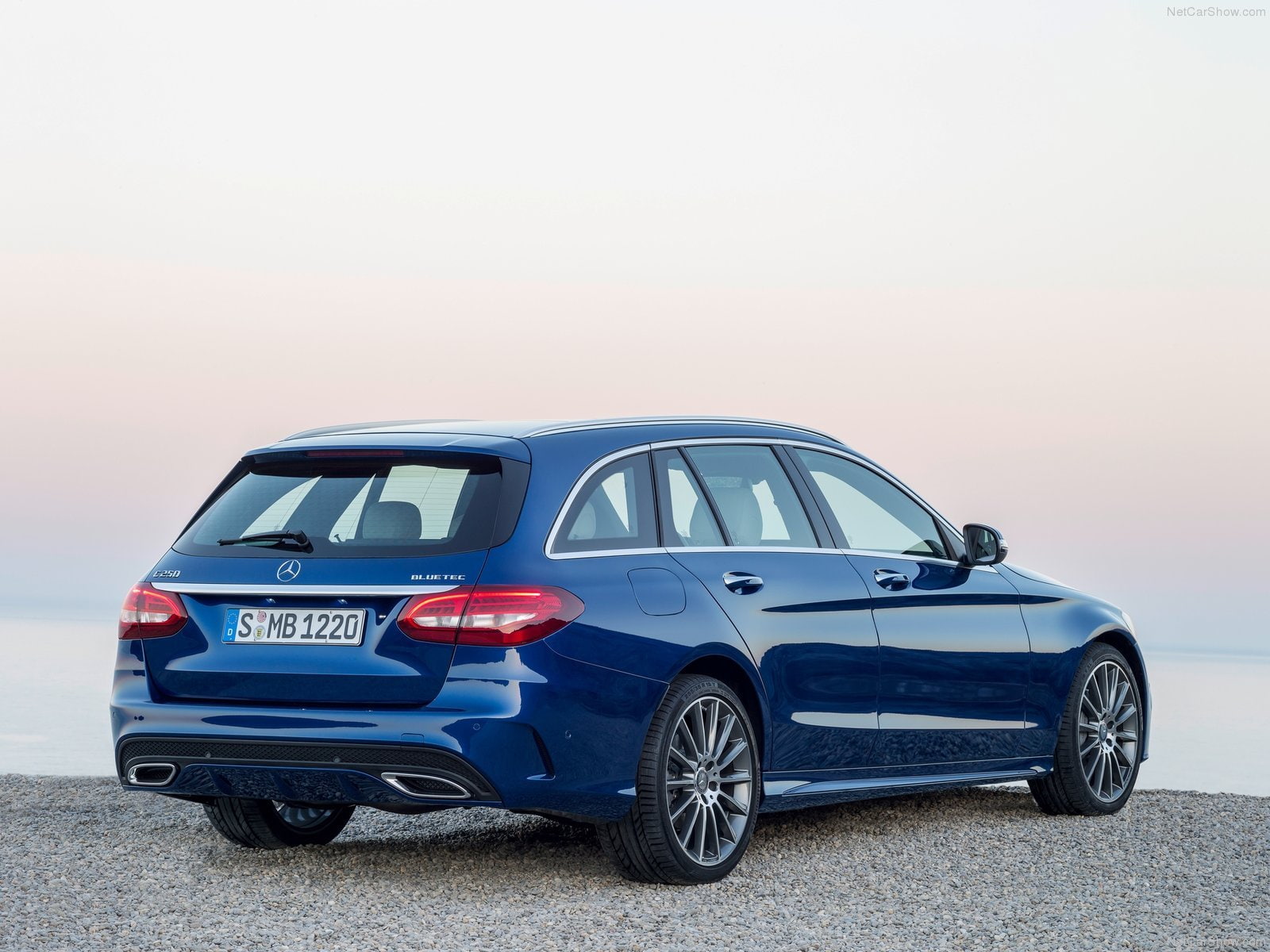 germany, 720P, brown, marron, break, bleue, estate, mercedes, blue, c classe, 1204, HD Wallpaper