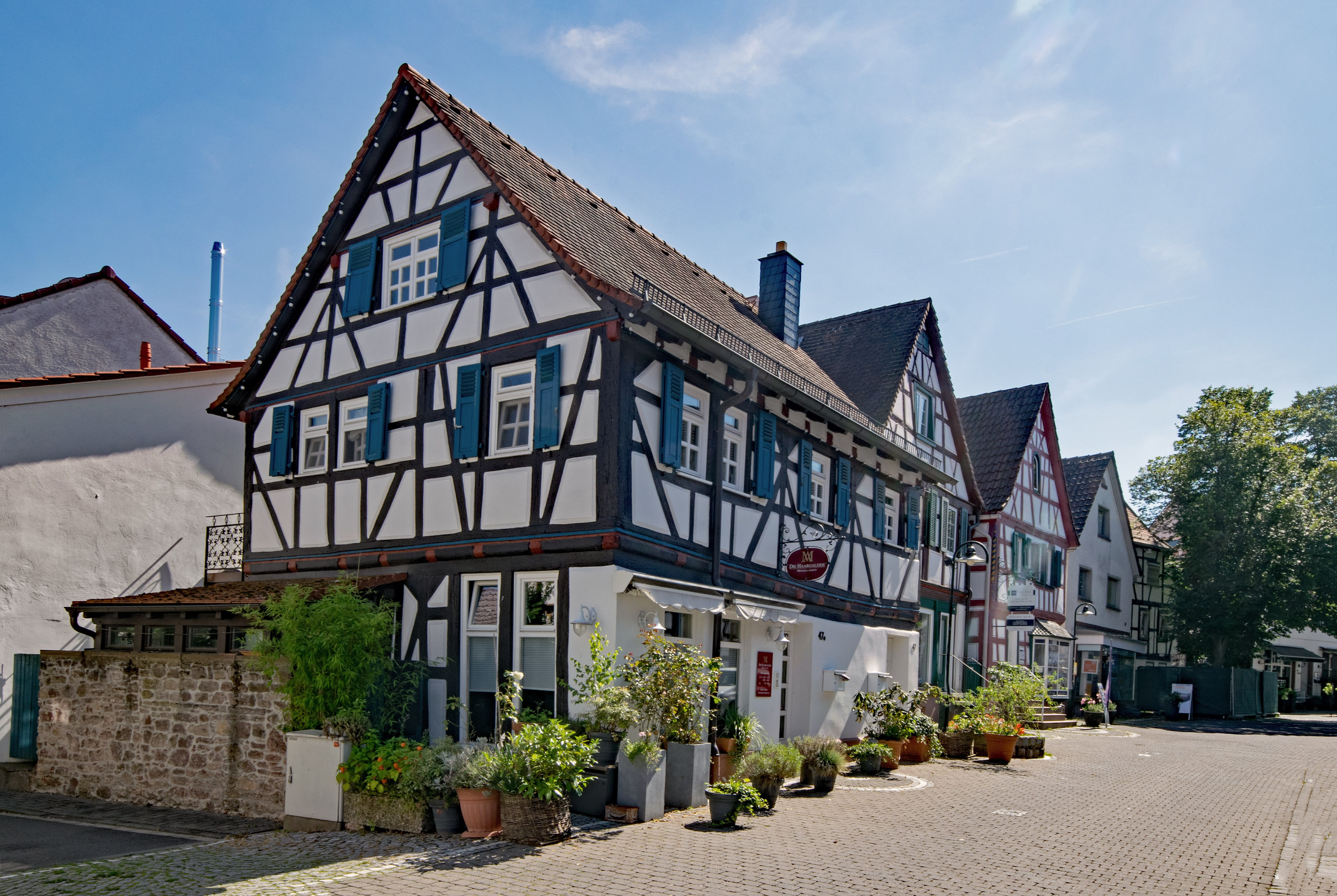 hesse, no people, built structure, germany, modern, house, architecture, fachwerkhaus, dreieich, building exterior, truss, places of interest, residential district, HD Wallpaper