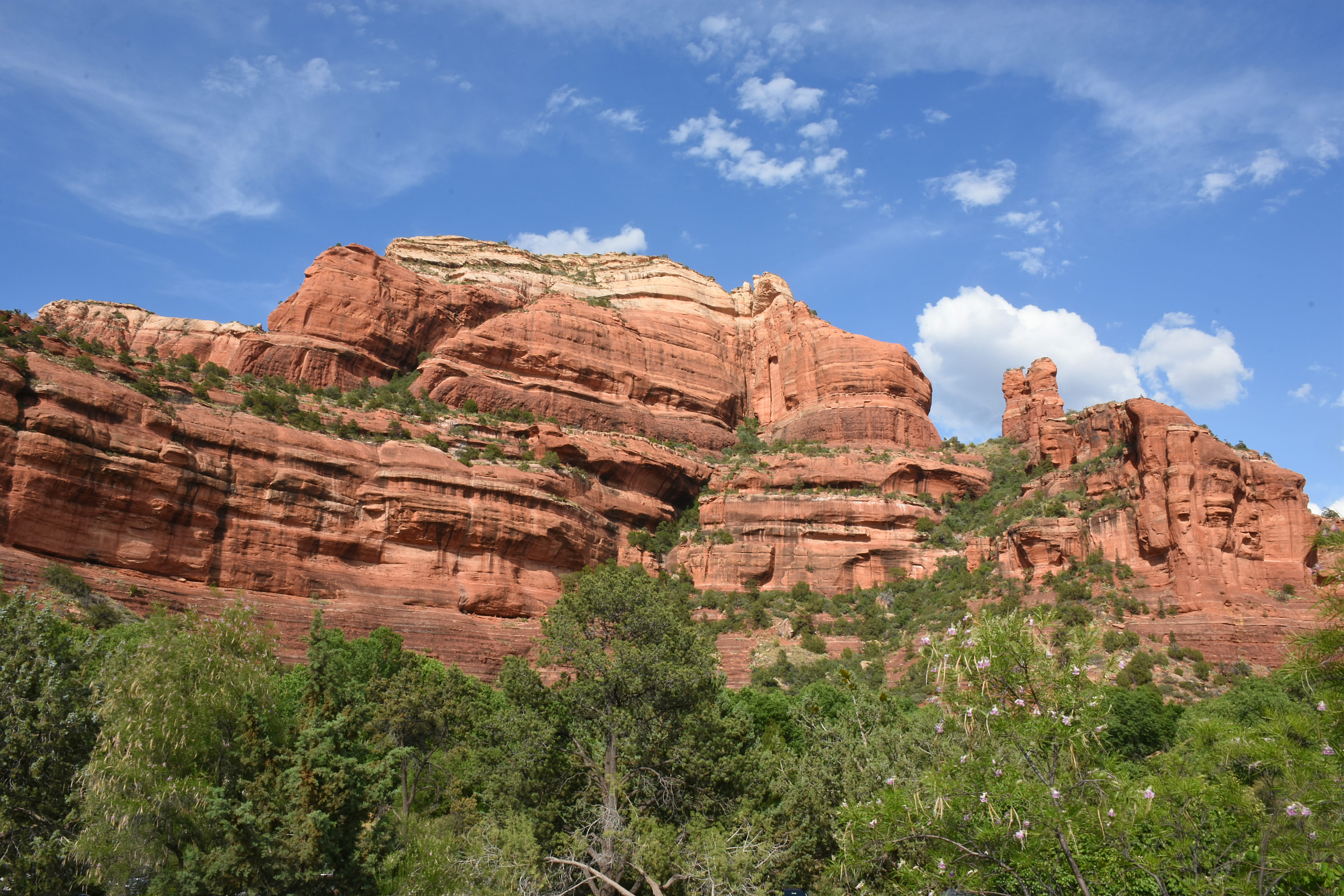 scenics - nature, eroded, day, dry creek road, rocks, semi-arid, rock, plant, sky, non-urban scene, cloud - sky, climate, red rock, remote, formation, sandstone, HD Wallpaper