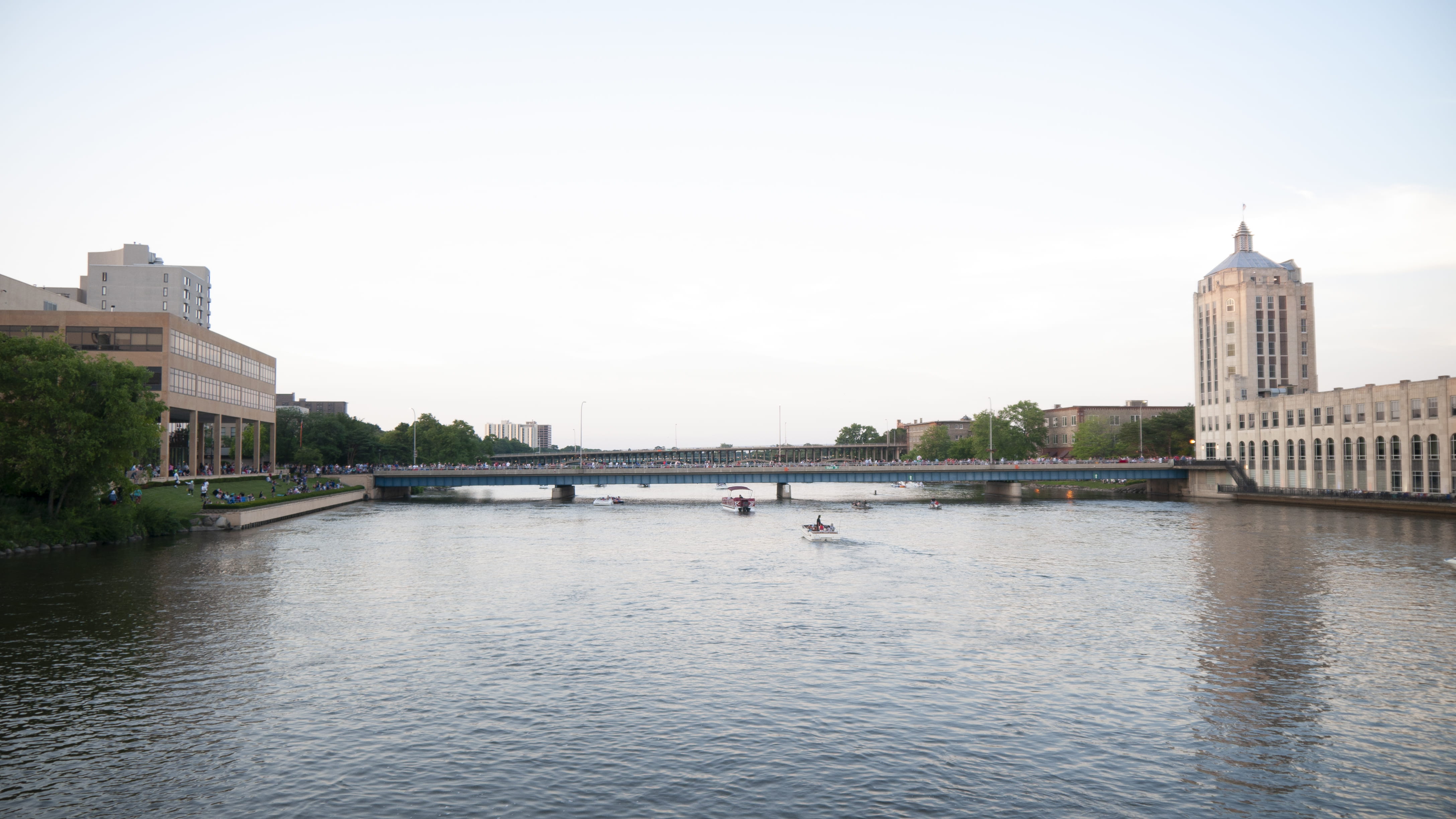 connection, united states, architecture, no people, tourism, rockford, building exterior, river, government, sky, travel destinations, bridge - man made structure, HD Wallpaper