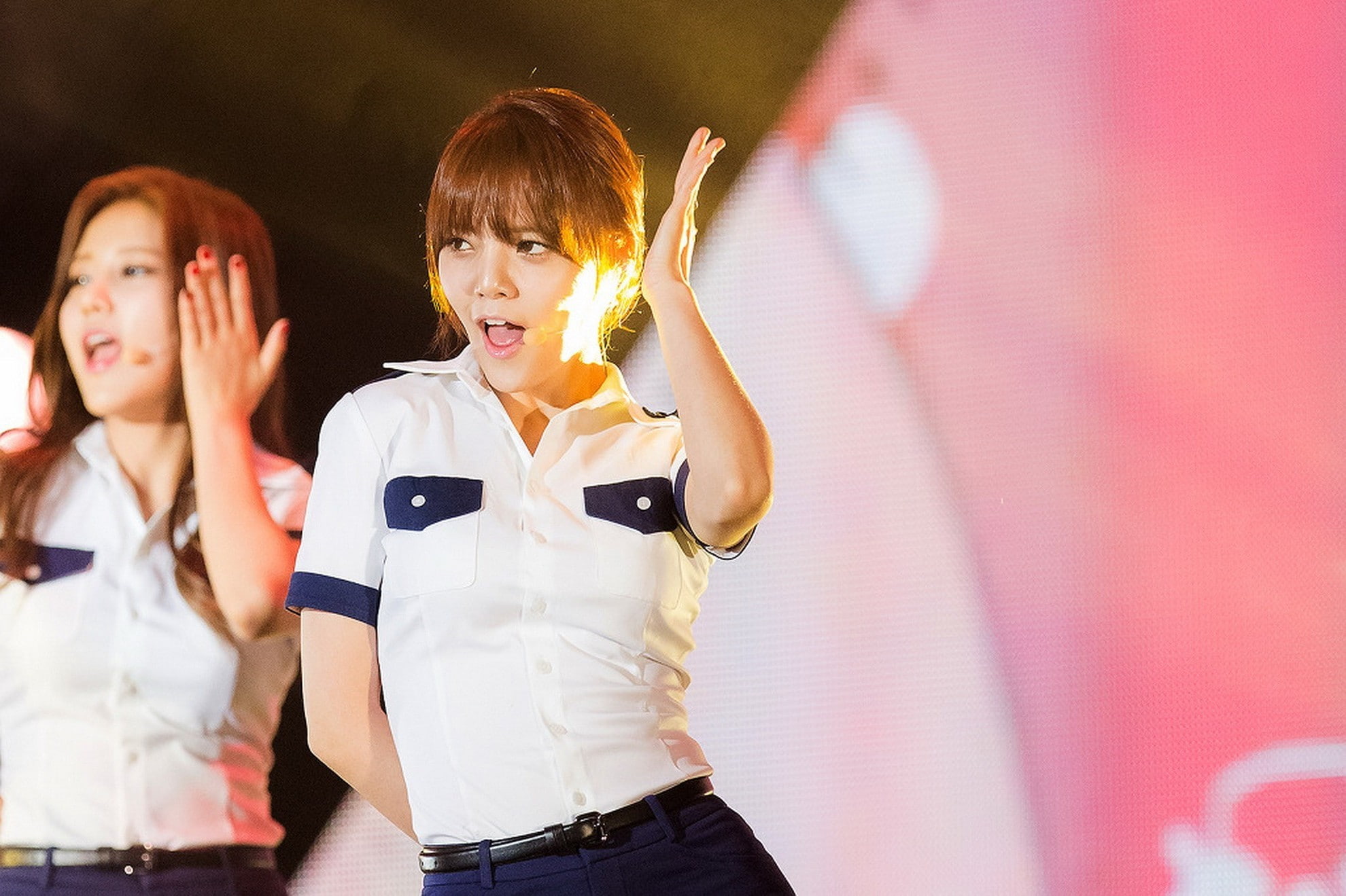 innocence, aoa k pop asian jimin korean singer, waist up, casual clothing, standing, girls, men, women, emotion, offspring, child, females, childhood, front view, HD Wallpaper