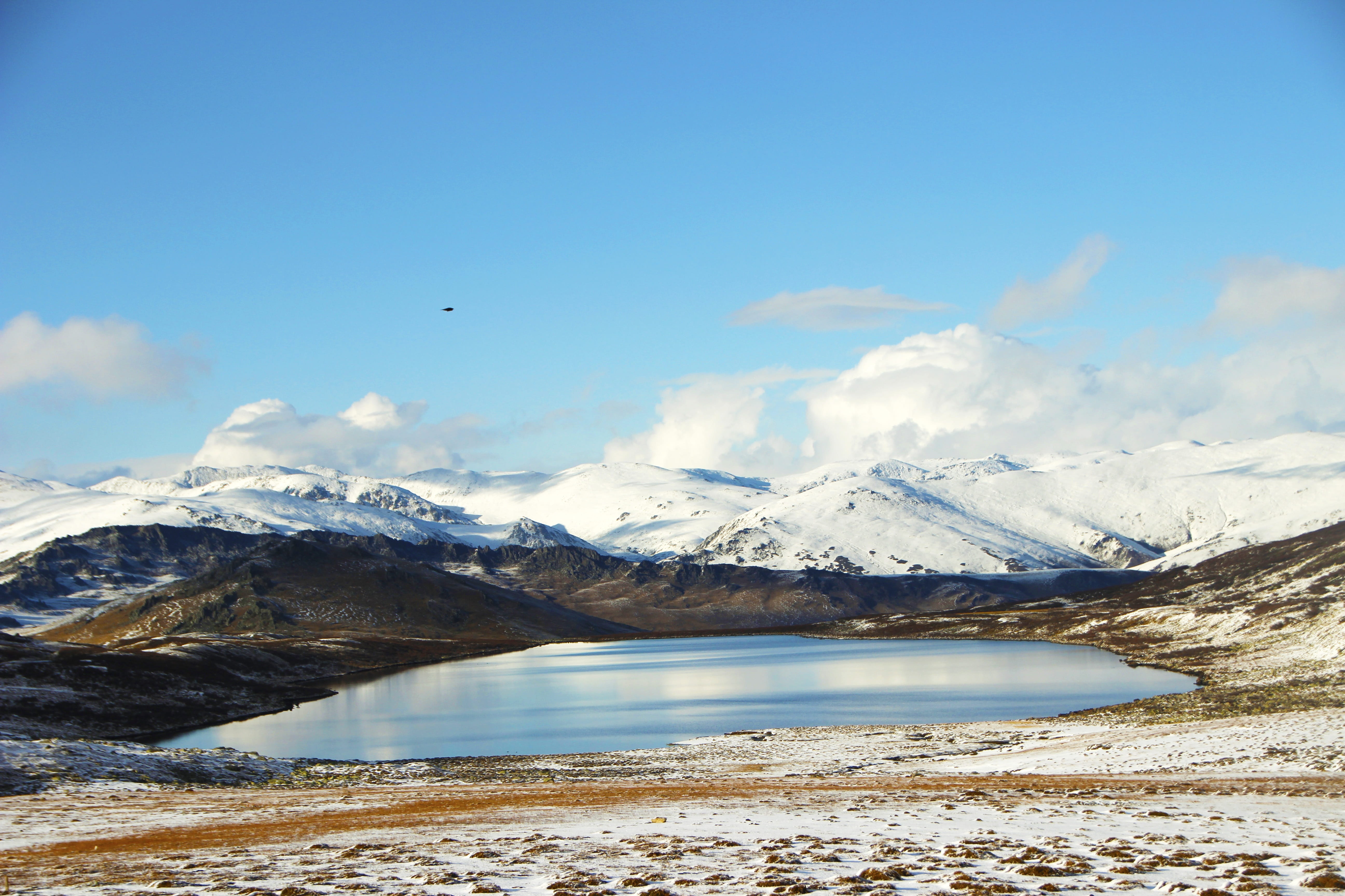 no People, tranquility, color Image, Little Black, little black lake, Kanas, landscape, mountain Peak, lake, in xinjiang, winter, beauty in nature, glacier, HD Wallpaper