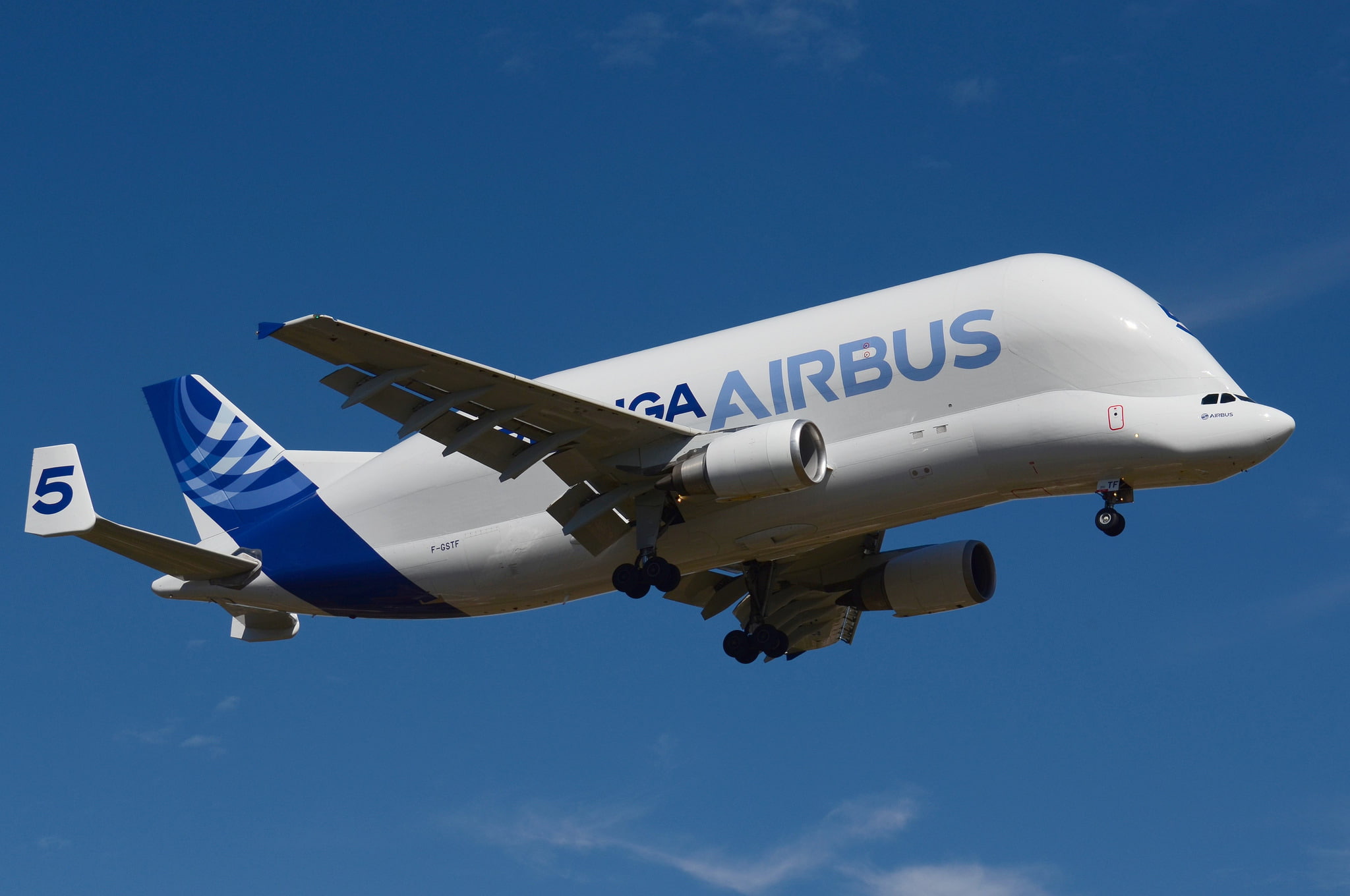 cargo, Beluga, 1080P, widebody, the plane, A300-600ST, jet, HD Wallpaper