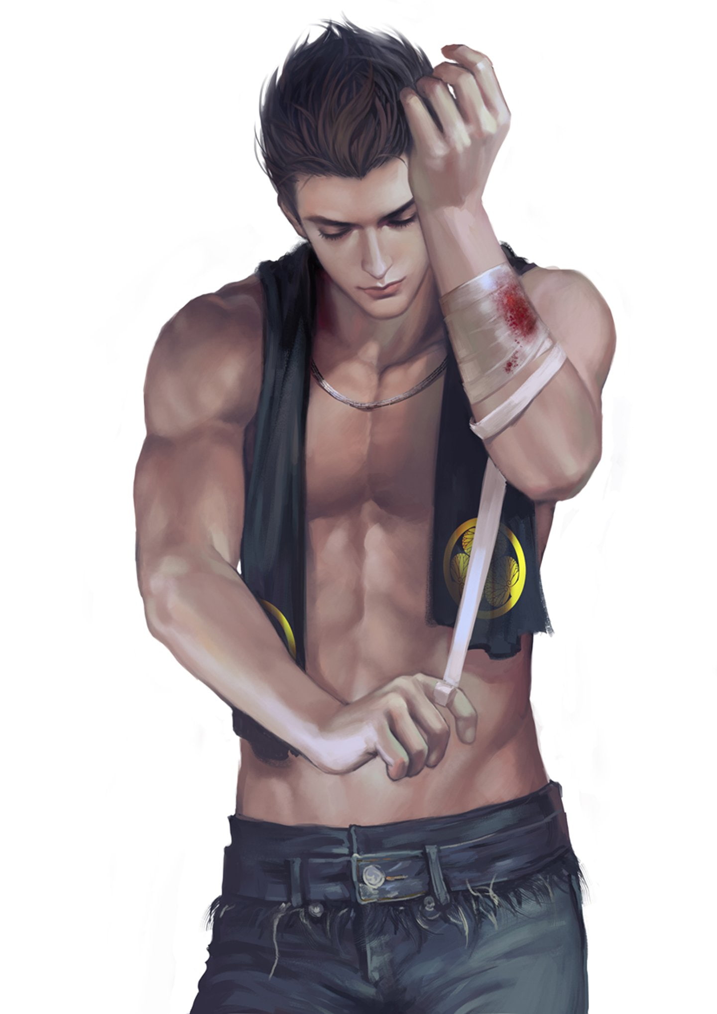 sengoku, series, anime, basara, 1080P, tokugawa, body, cool, guy, Phone HD Wallpaper
