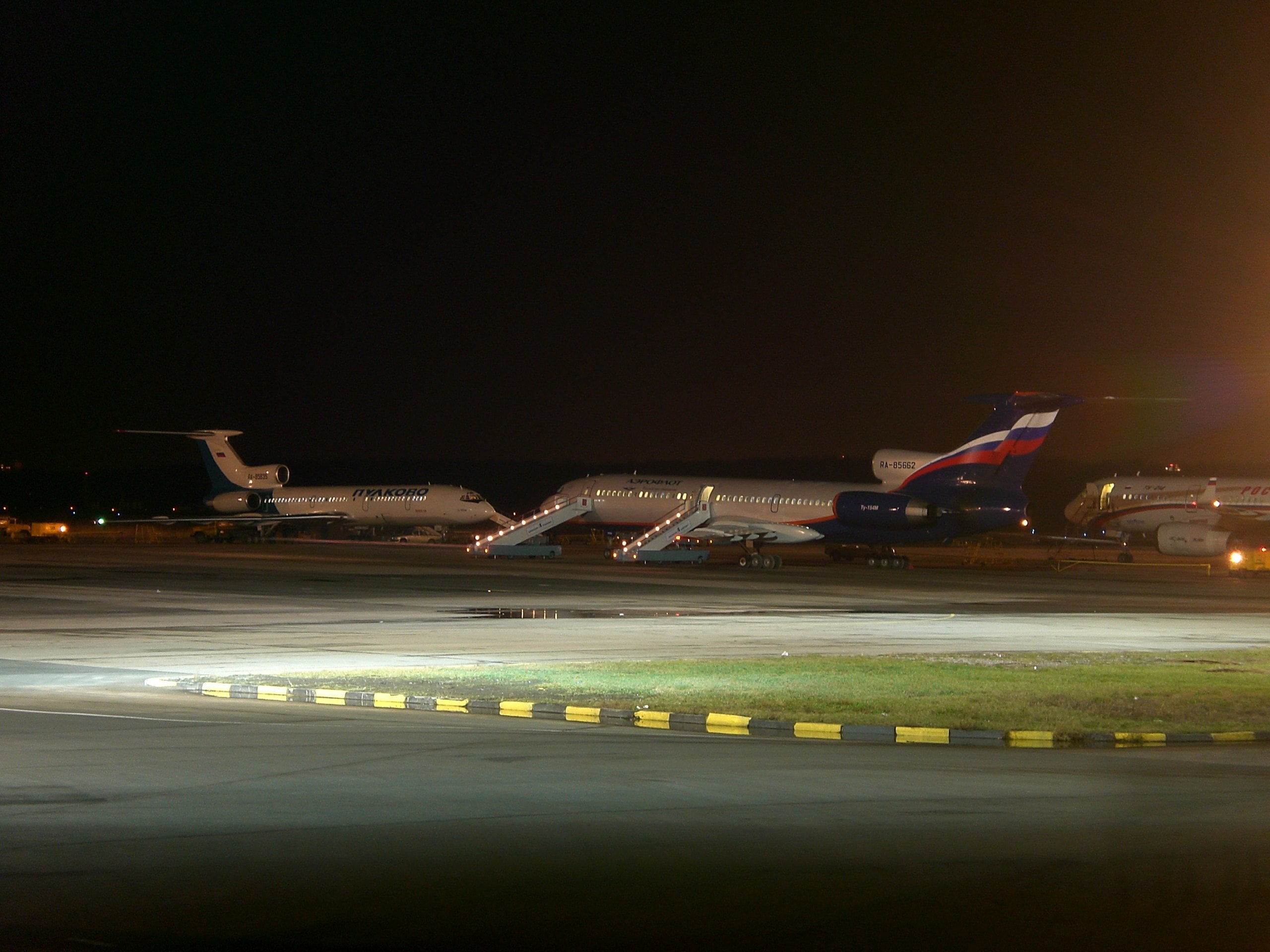 Russia, Aeroflot, Airport, 2K, Tupolev, Pulkovo, Tu-154, HD Wallpaper