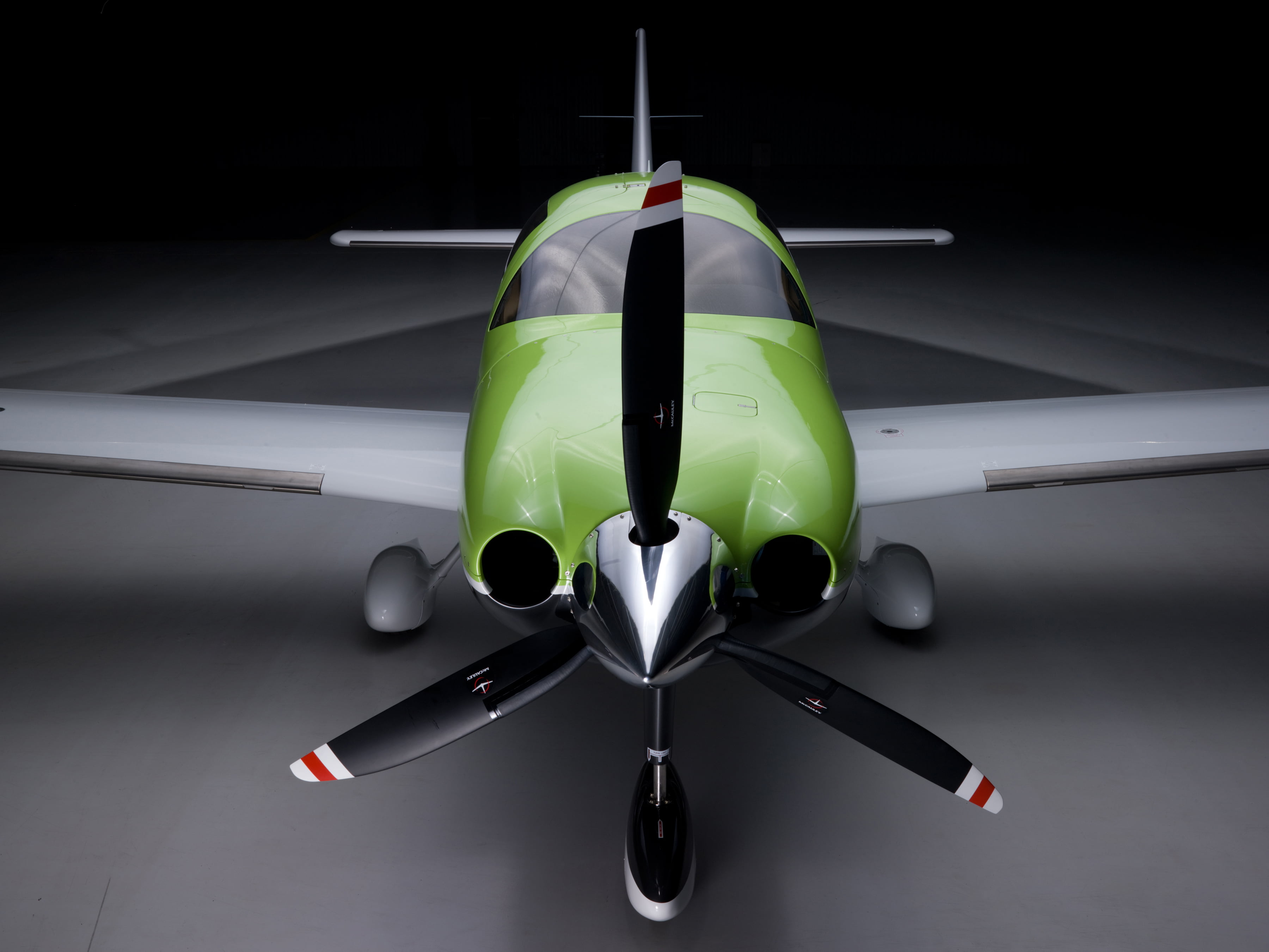 front view, Aircrafts / Planes, aircraft, car, green color, night, cessna, air vehicle, gray, no people, outdoors, transportation, speed, airplane, close-up, HD Wallpaper