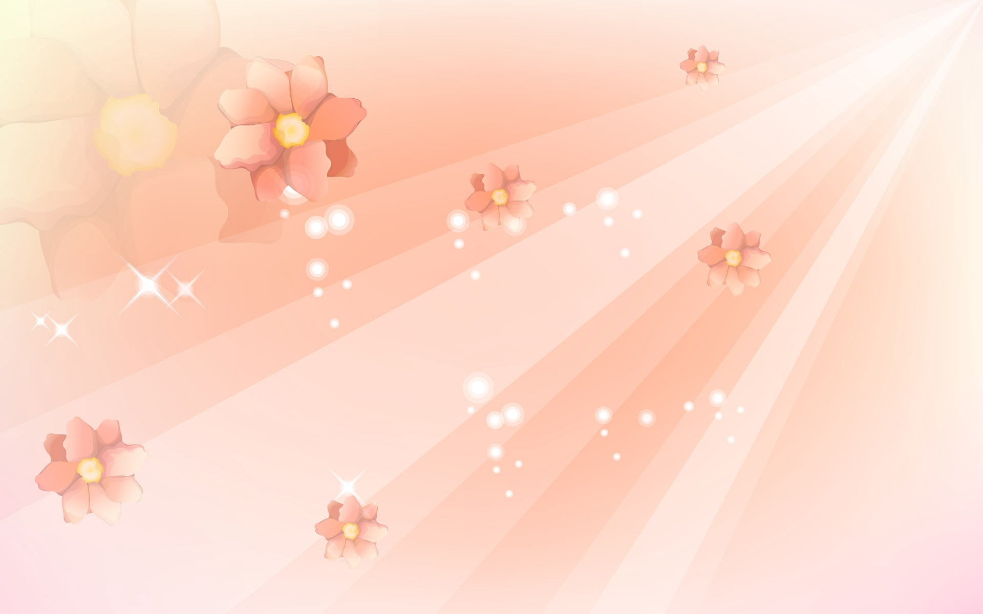 flowers, sunlight, defocused, 1080P, design, illuminated, decoration, sky, outdoors, pink color, holiday, flowering plant, line, light, computer Graphic, HD Wallpaper