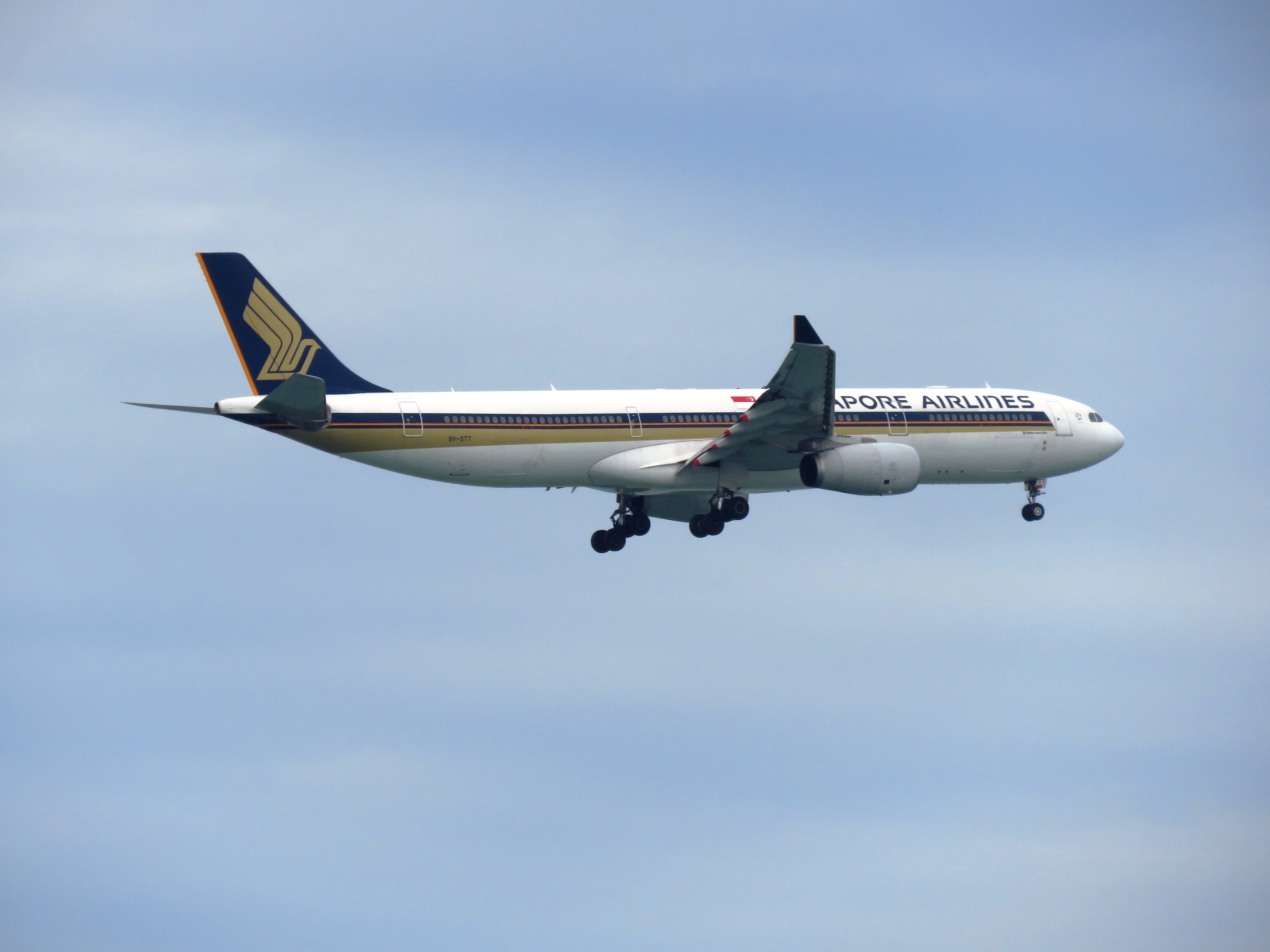 corporate jet, clear sky, journey, mode of transportation, luxury, nature, flying, military, sky, singapore airlines, transportation, plane, on the move, HD Wallpaper