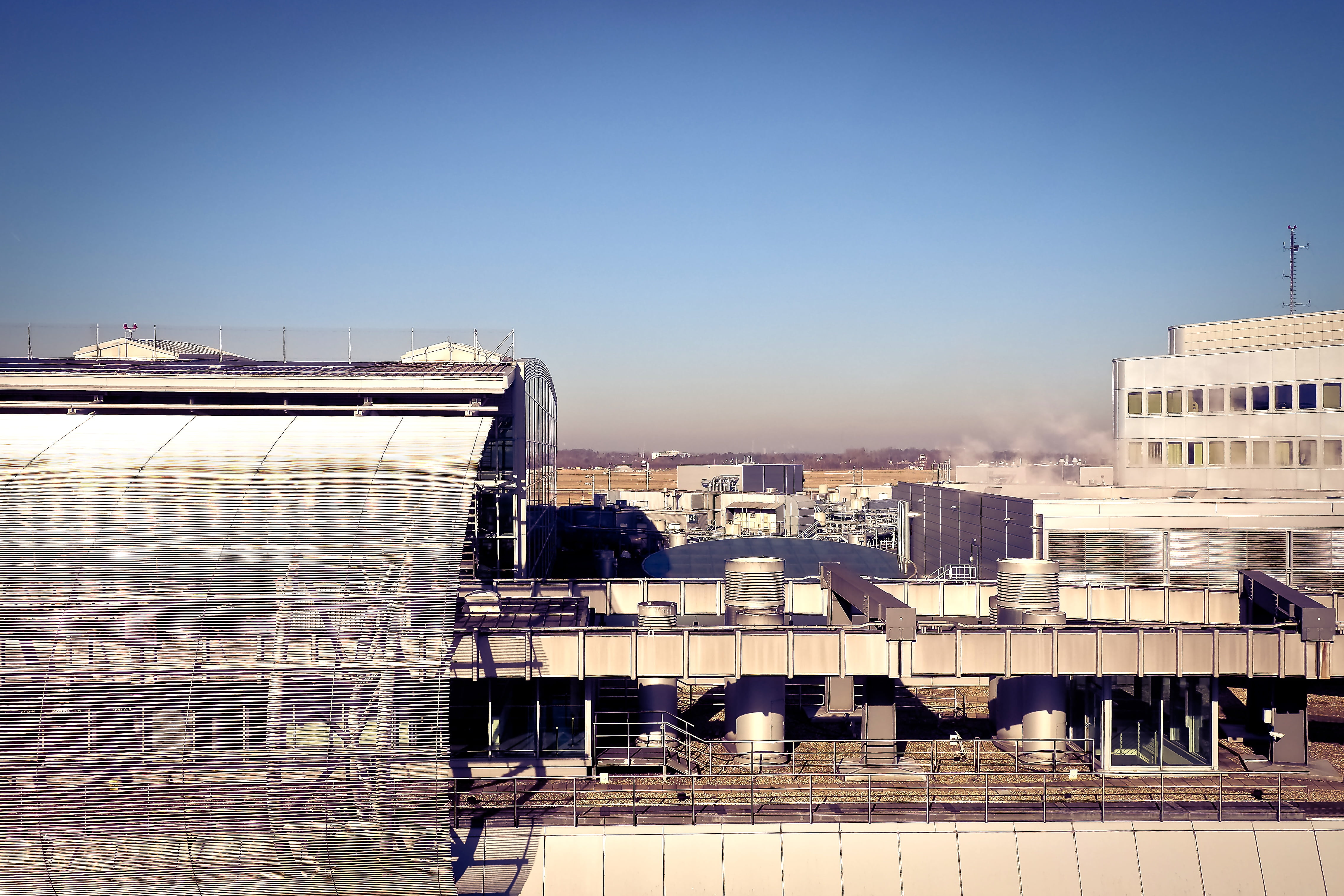 modern, design, facade, 4K, high angle view, urban, no people, copy space, blue, cityscape, building, outdoors, photo, brace, day, abstract, industrial, HD Wallpaper