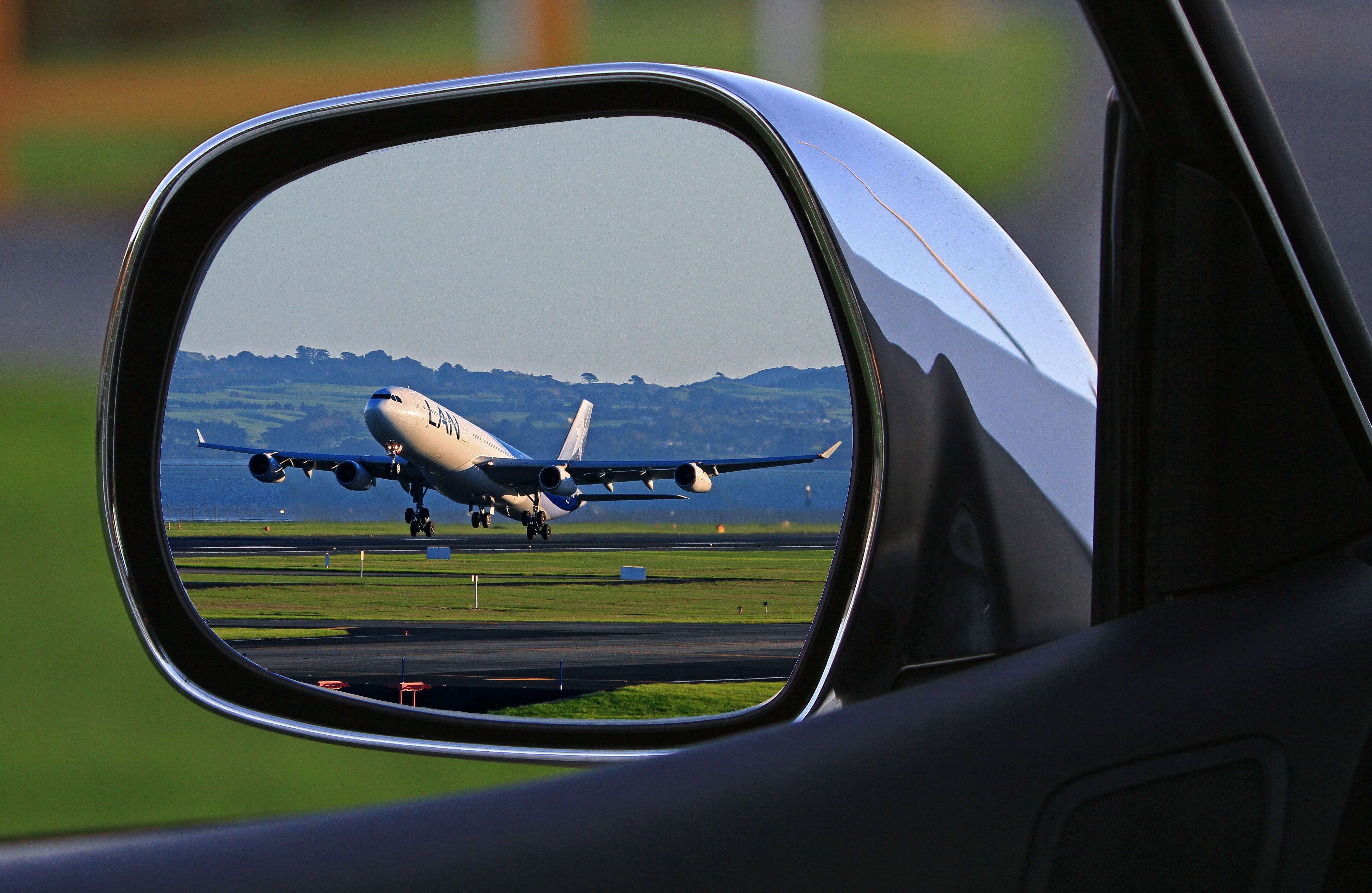 Manipulation, Photography, Airbus A320, 4K, Aircraft, Mirror, HD Wallpaper