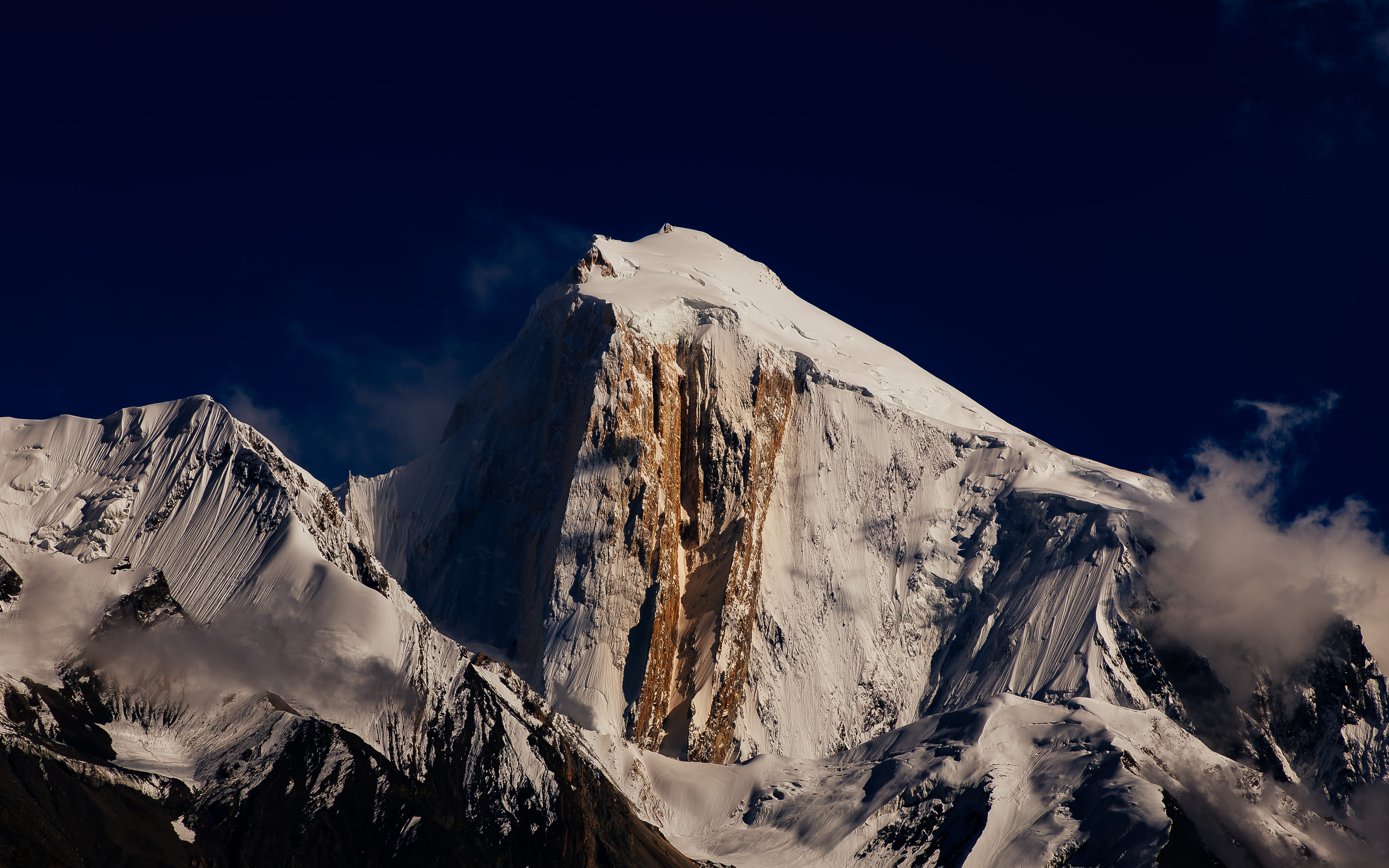 camping, environment, tranquil scene, ice, 7000er, cloud - sky, mountain peak, landscape, winter, traveling, physical geography, sky, snowcapped mountain, HD Wallpaper