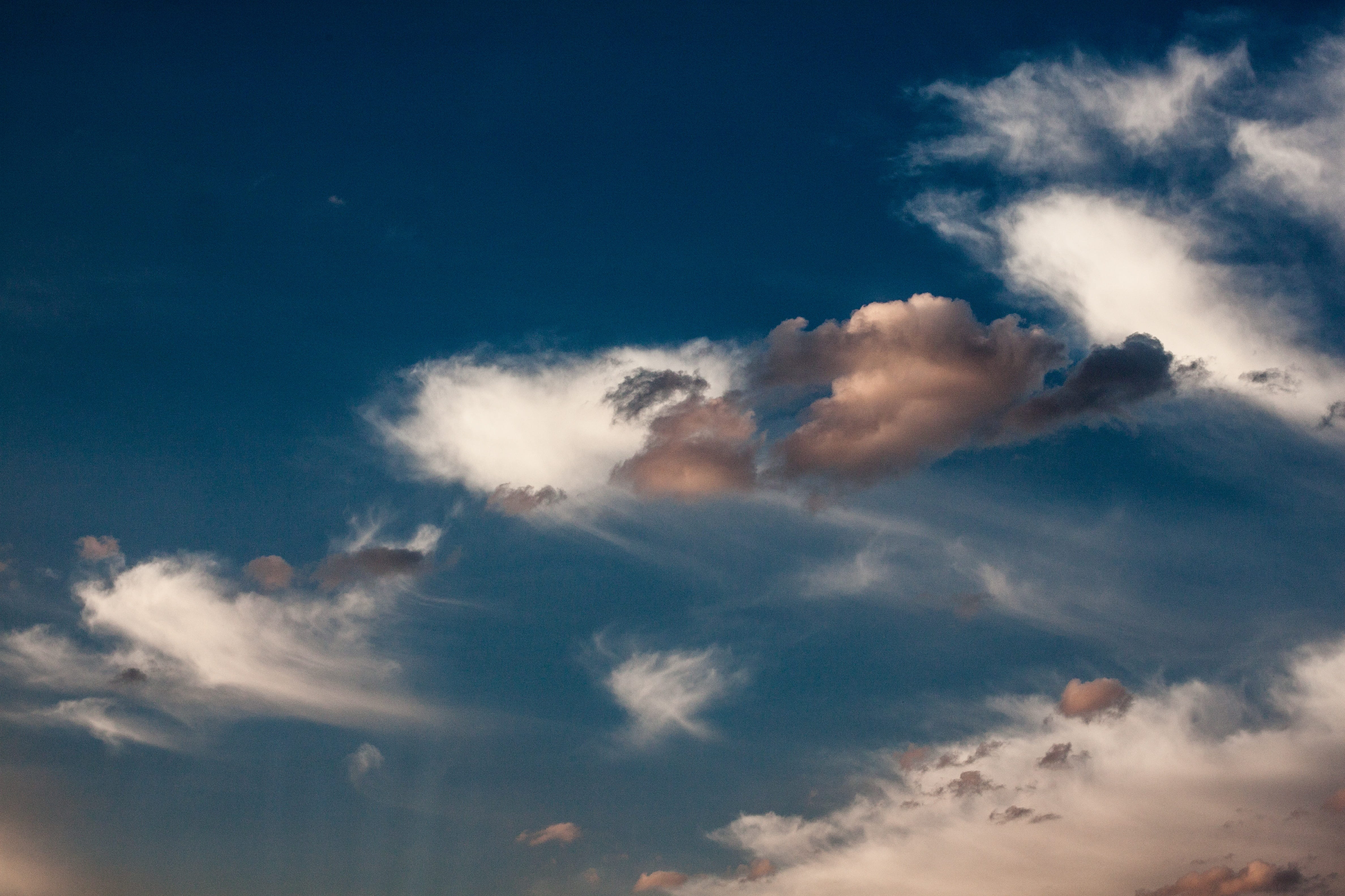 summer, fantasy, wind, cirrus, scenics - nature, beauty in nature, no people, cumulus, sky, tranquil scene, angel, sunlight, cloudscape, low angle view, HD Wallpaper