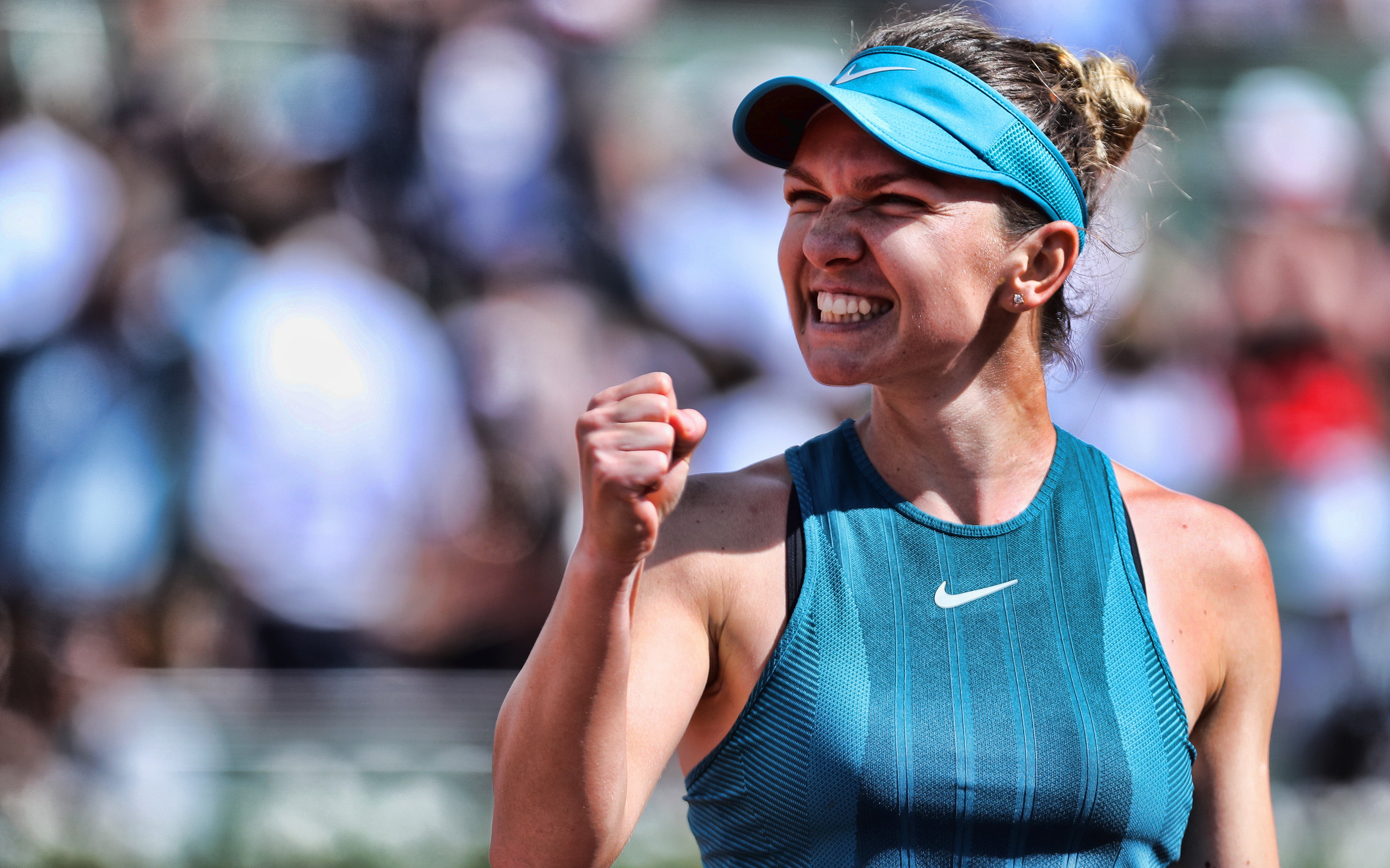 Tennis, 4K, Romanian, Simona Halep, HD Wallpaper