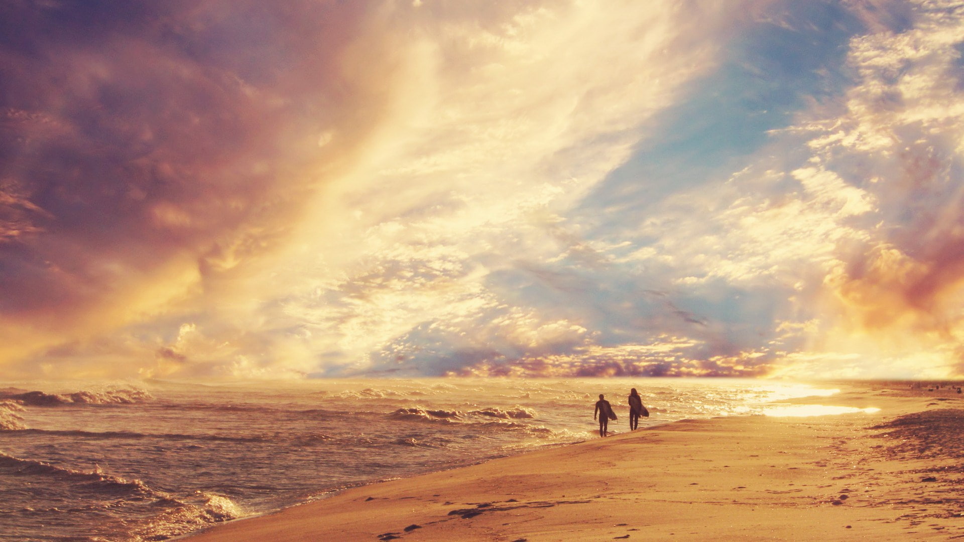 lifestyles, beautiful nature  for desktop background 1920x1080, beauty in nature, sand, 1080P, sea, men, real people, horizon over water, tranquility, HD Wallpaper