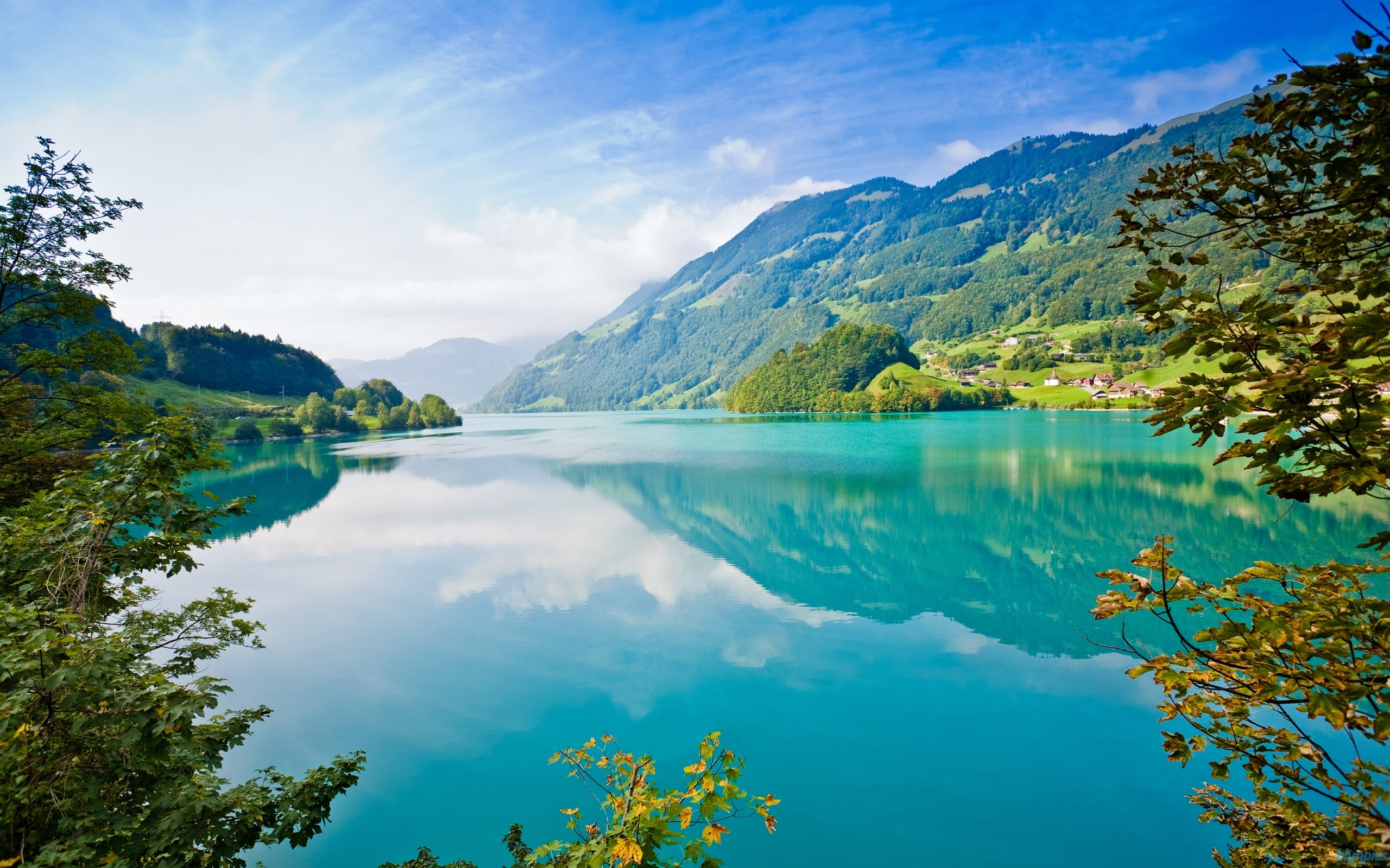Nature, Green, 2K, Water, picture, Blue, Beautiful, HD Wallpaper