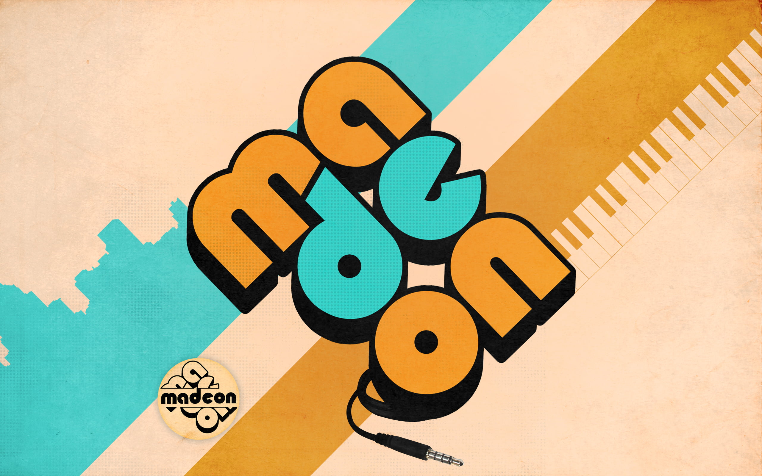 logo, indoors, 2K, letter, madeon, creativity, paper, pop music, toy, technology, representation, arts culture and entertainment, no people, electro house, HD Wallpaper