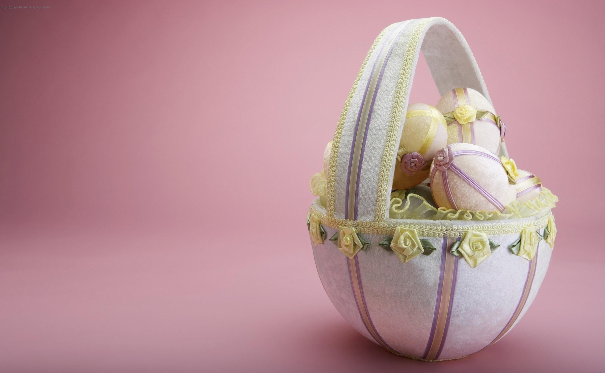 white, ornate, basket, 2K, food, freshness, cake, flowers, dessert, creativity, easter, decoration, background, easter egg, egg, indoors, container, cut out, HD Wallpaper