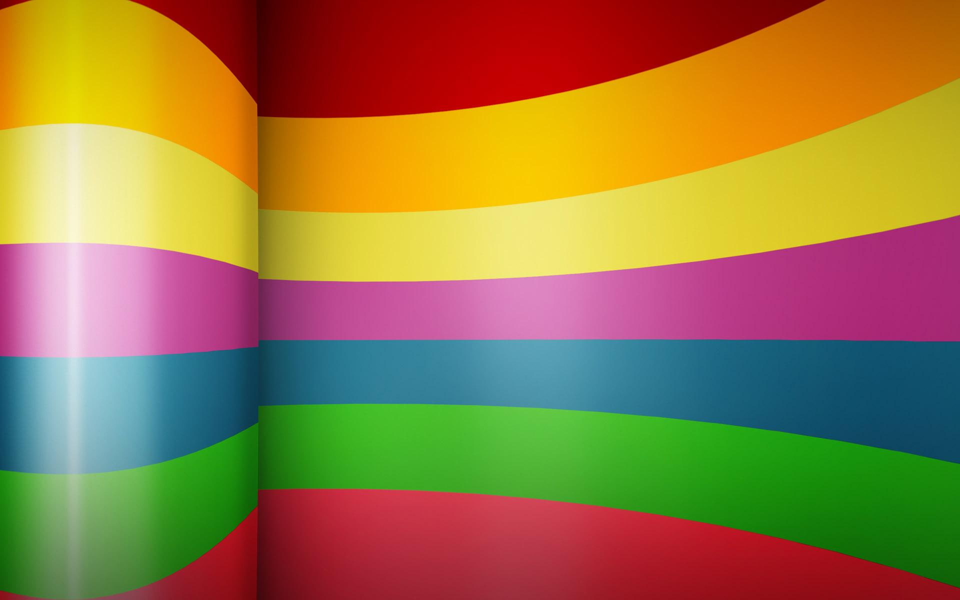 rainbow, 1080P, 3d and abstract, and candy, color, swirls, taffy, HD Wallpaper
