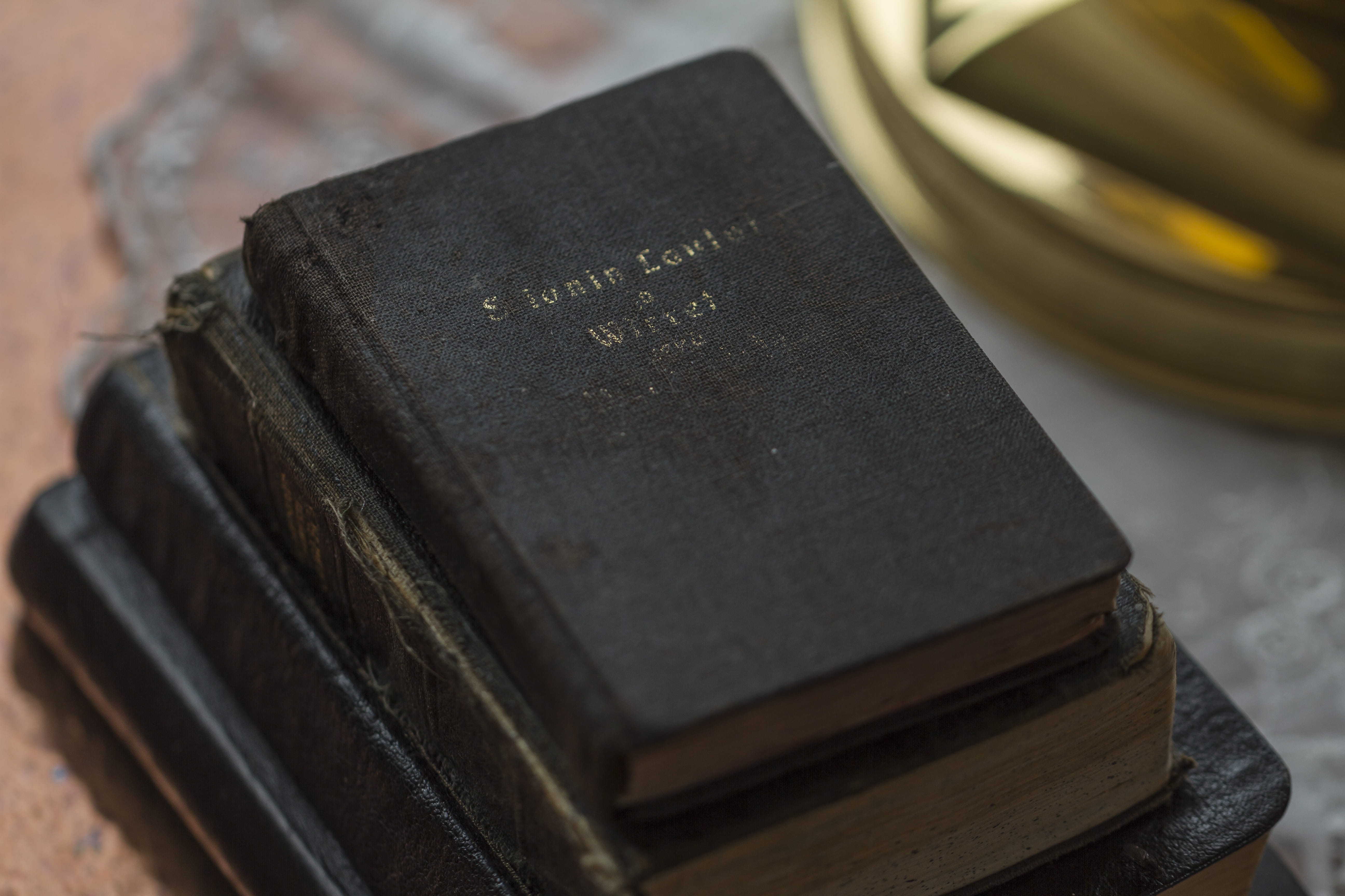 personal accessory, still life, high angle view, black, indoors, stack, publication, hardcover book, book, spirituality, literature, table, no people, scriptures, HD Wallpaper