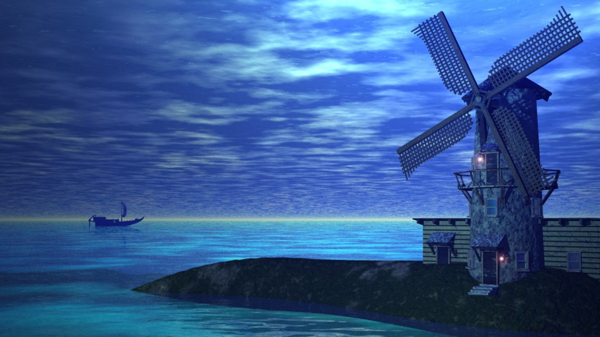 no people, sky, outdoors, land, beauty in nature, water, scenics - nature, 1080P, nature, beach, fuel and power generation, horizon over water, tranquility, HD Wallpaper