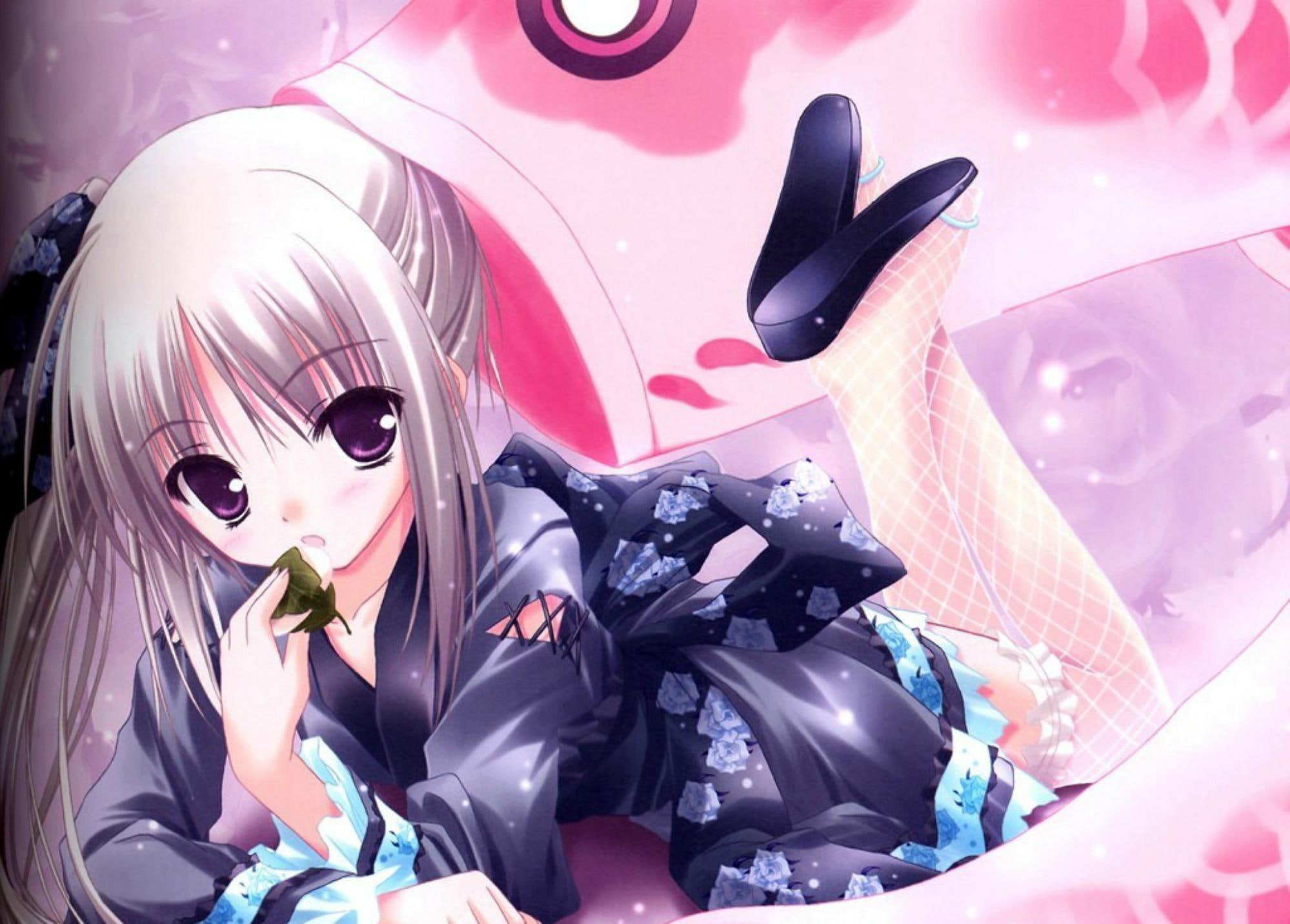 girl, 3d and abstract, anime, 1080P, fishy, HD Wallpaper