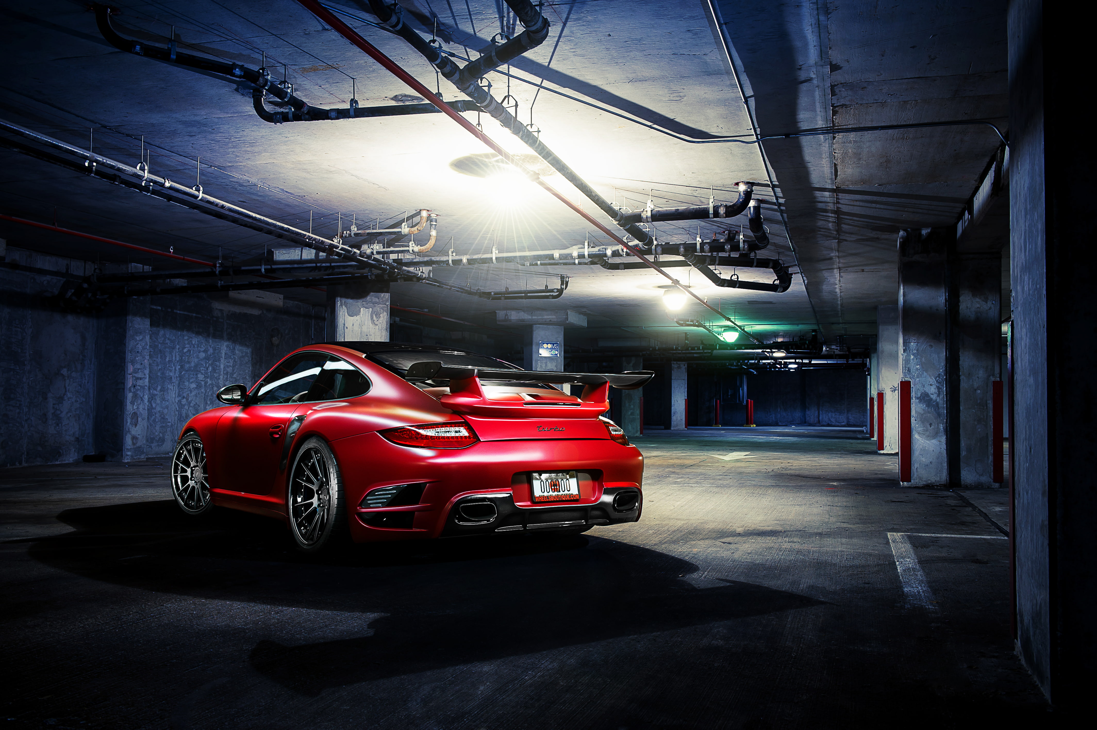 fishy, red, adv 1, porsche, 4K, HD Wallpaper