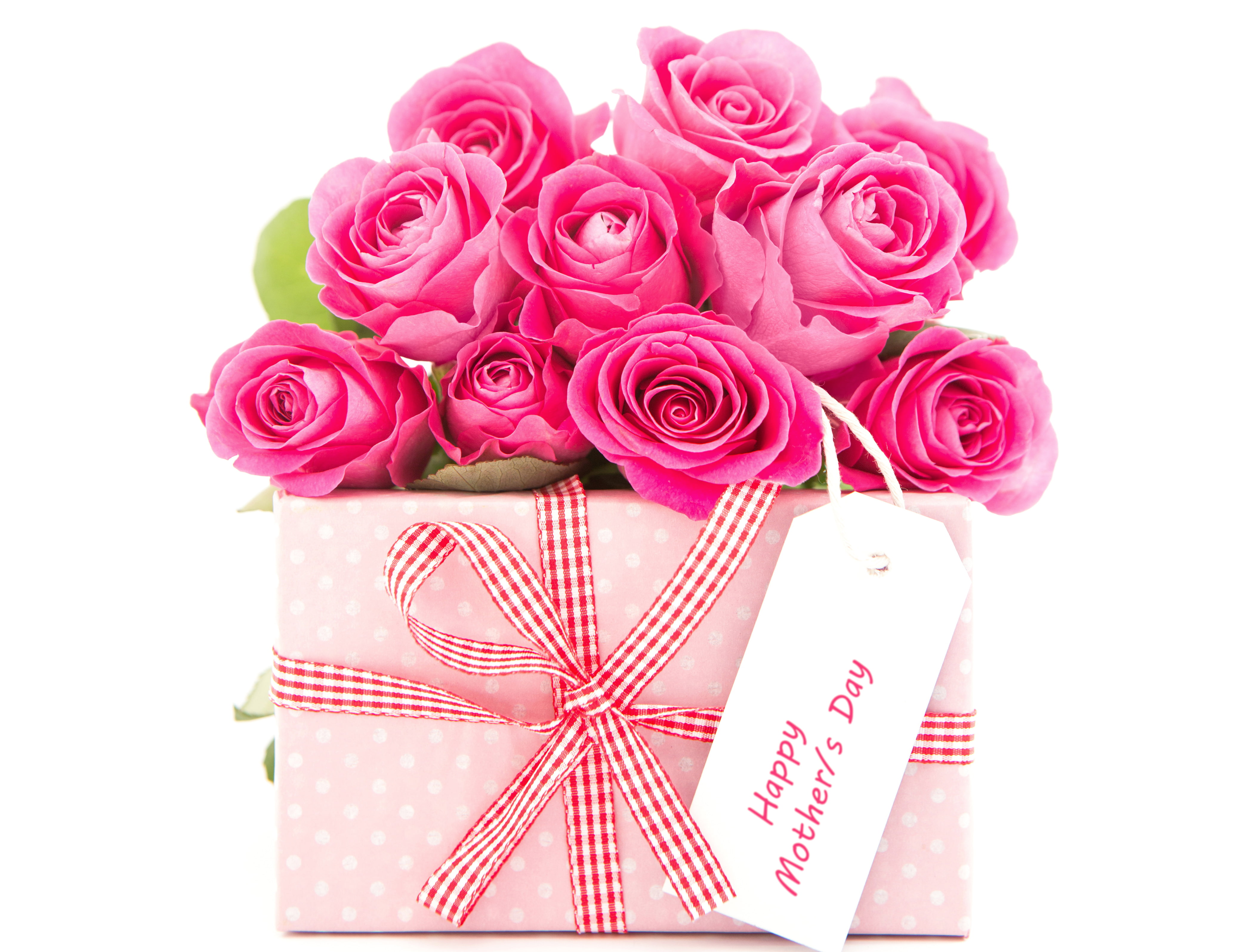4K, March 8, Roses, gift, bow, Bouquets, HD Wallpaper