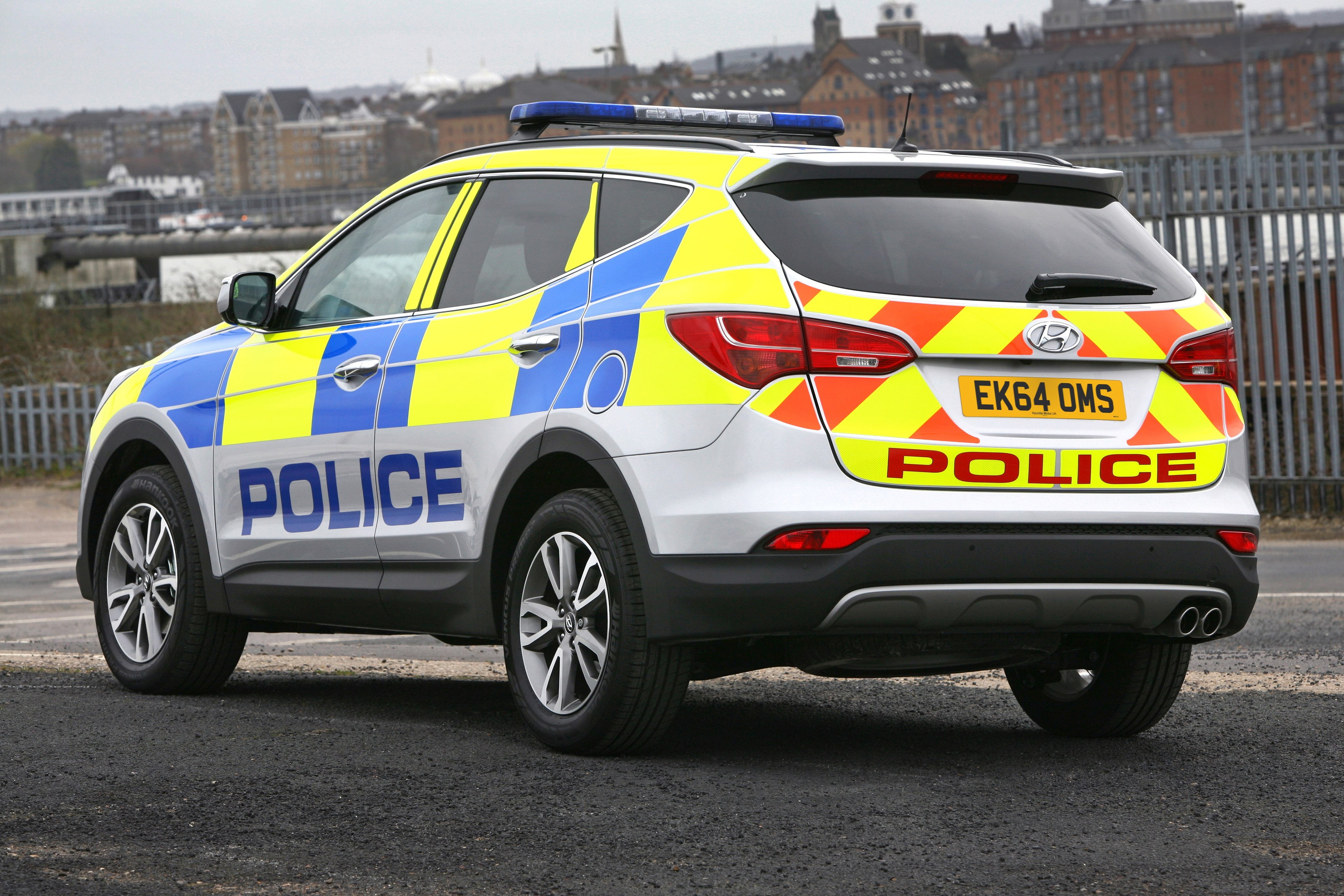 police, 4K, suv, uk-spec, hyundai, santa-fe, d-m, emergency, 2012, HD Wallpaper