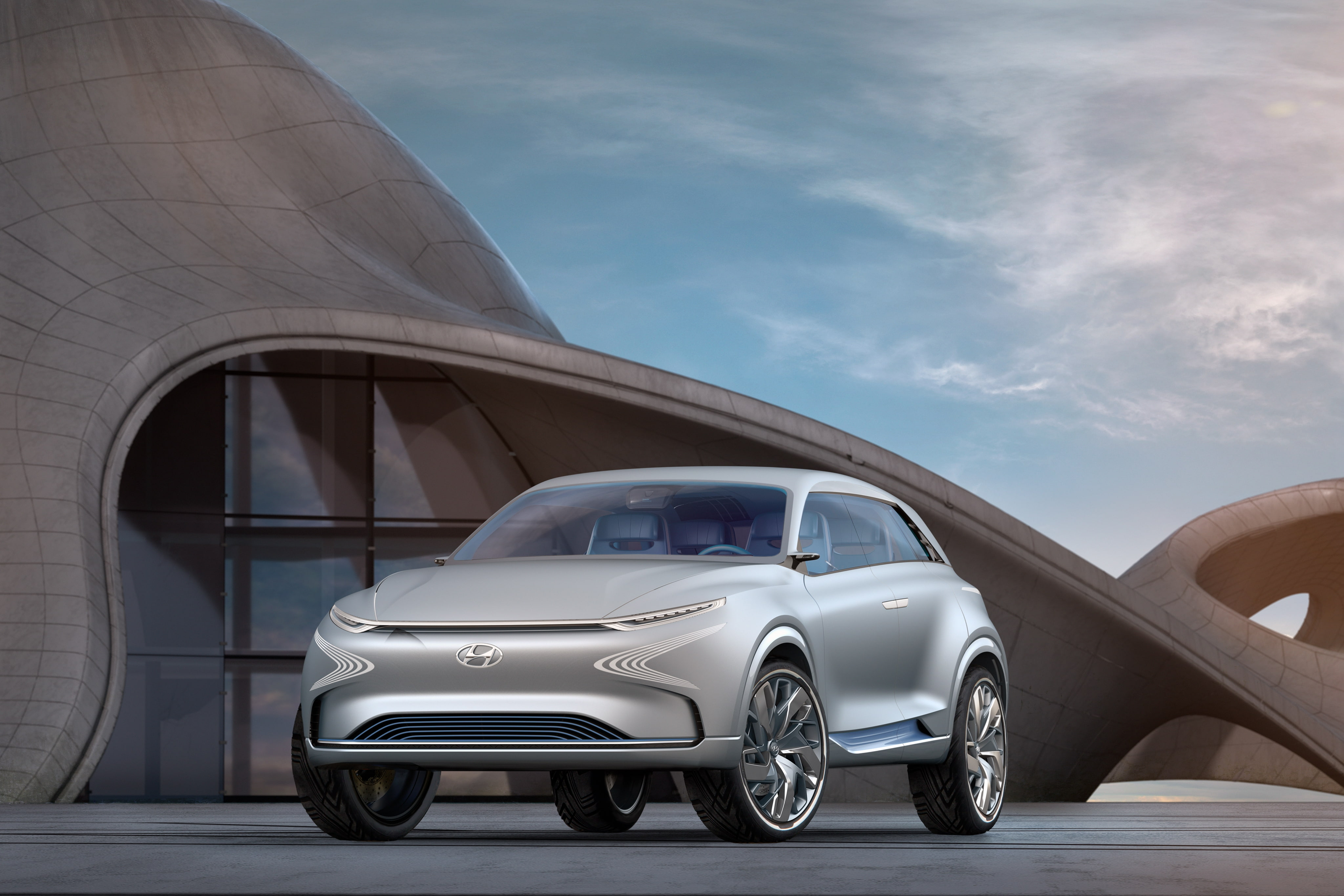 Hyundai FE Fuel Cell, 4K, Concept cars, 2017, 4K, Geneva Motor Show, HD Wallpaper
