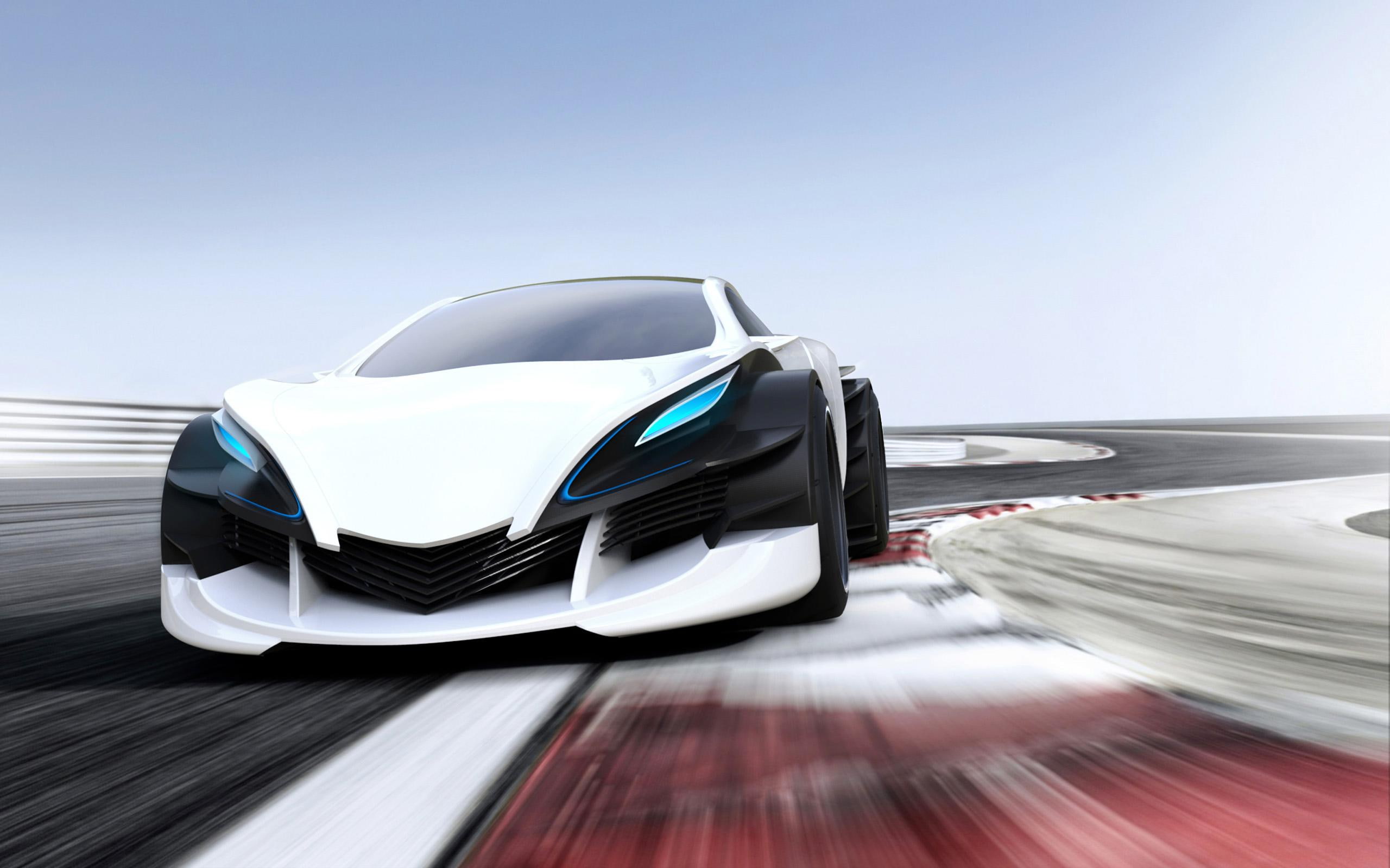 concept, sports, l, cars, other cars, anthony, white, car, 2K, fe, farnell, HD Wallpaper