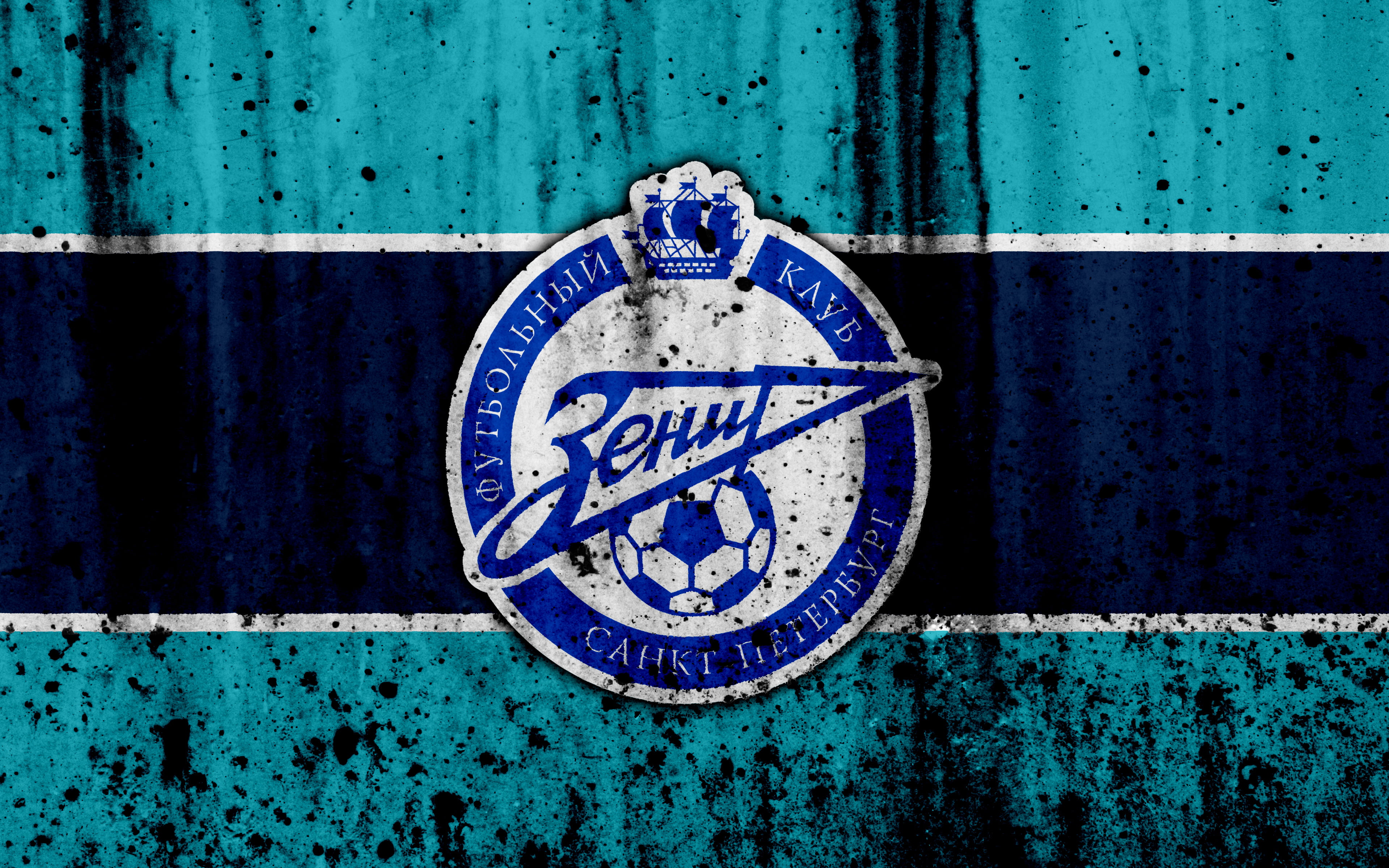 Emblem, FC Zenit Saint Petersburg, 4K, Soccer, Logo, HD Wallpaper