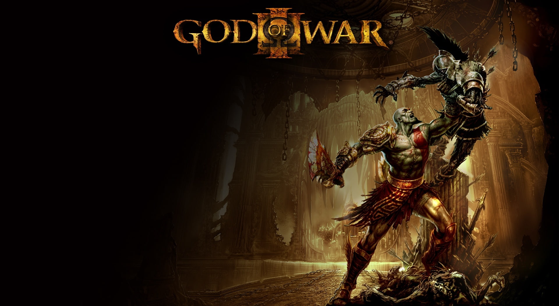 game, indoors, sculpture, male likeness, God Of War, history, spirituality, war, favorite, no people, creativity, the past, building, architecture, HD Wallpaper