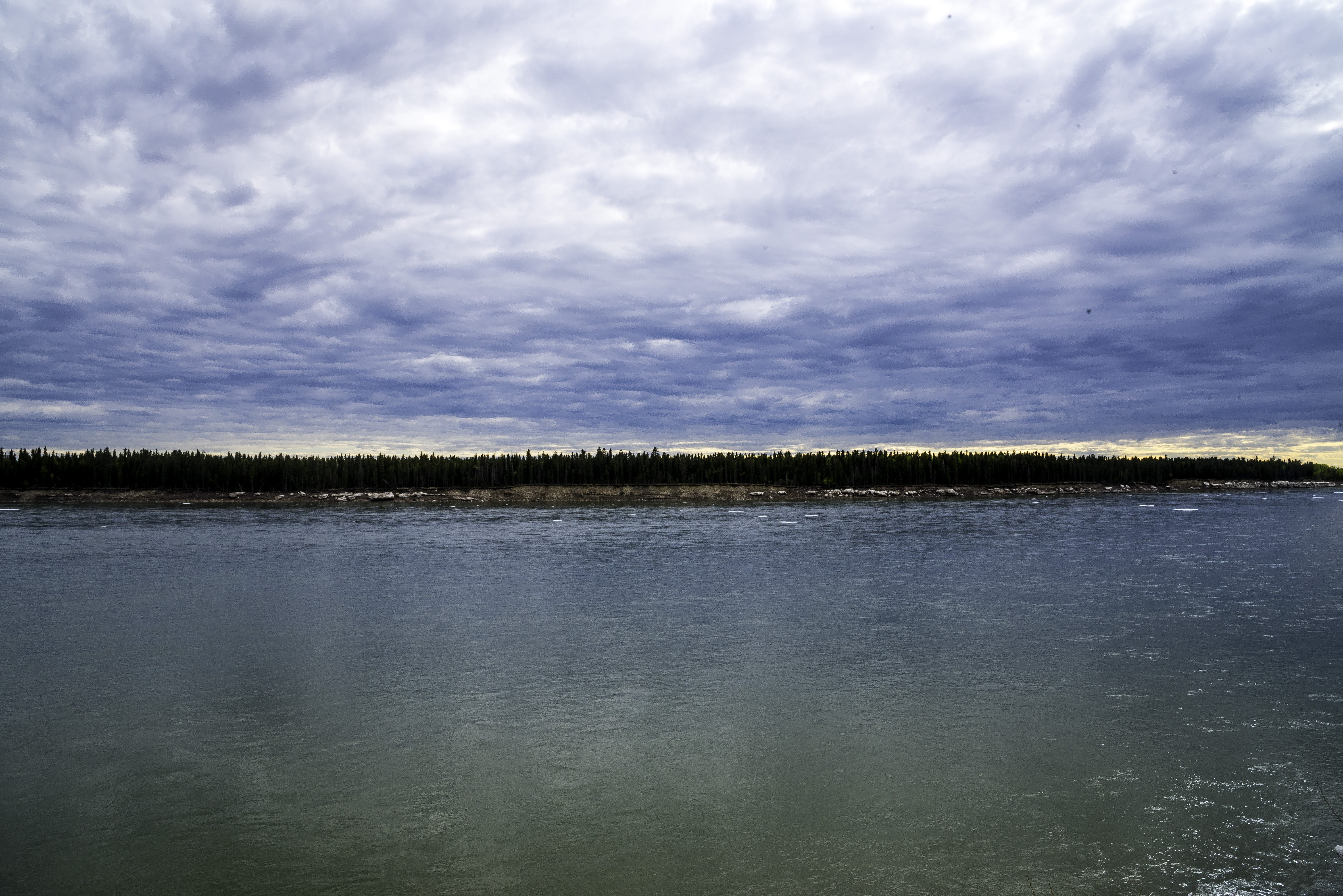 Mckenzie, river, Clouds, forest, nature, no People, sky, tranquil scene, Landscape, bodies Of Water, water, color Image, 5K, blue, beauty in nature, tranquility, HD Wallpaper