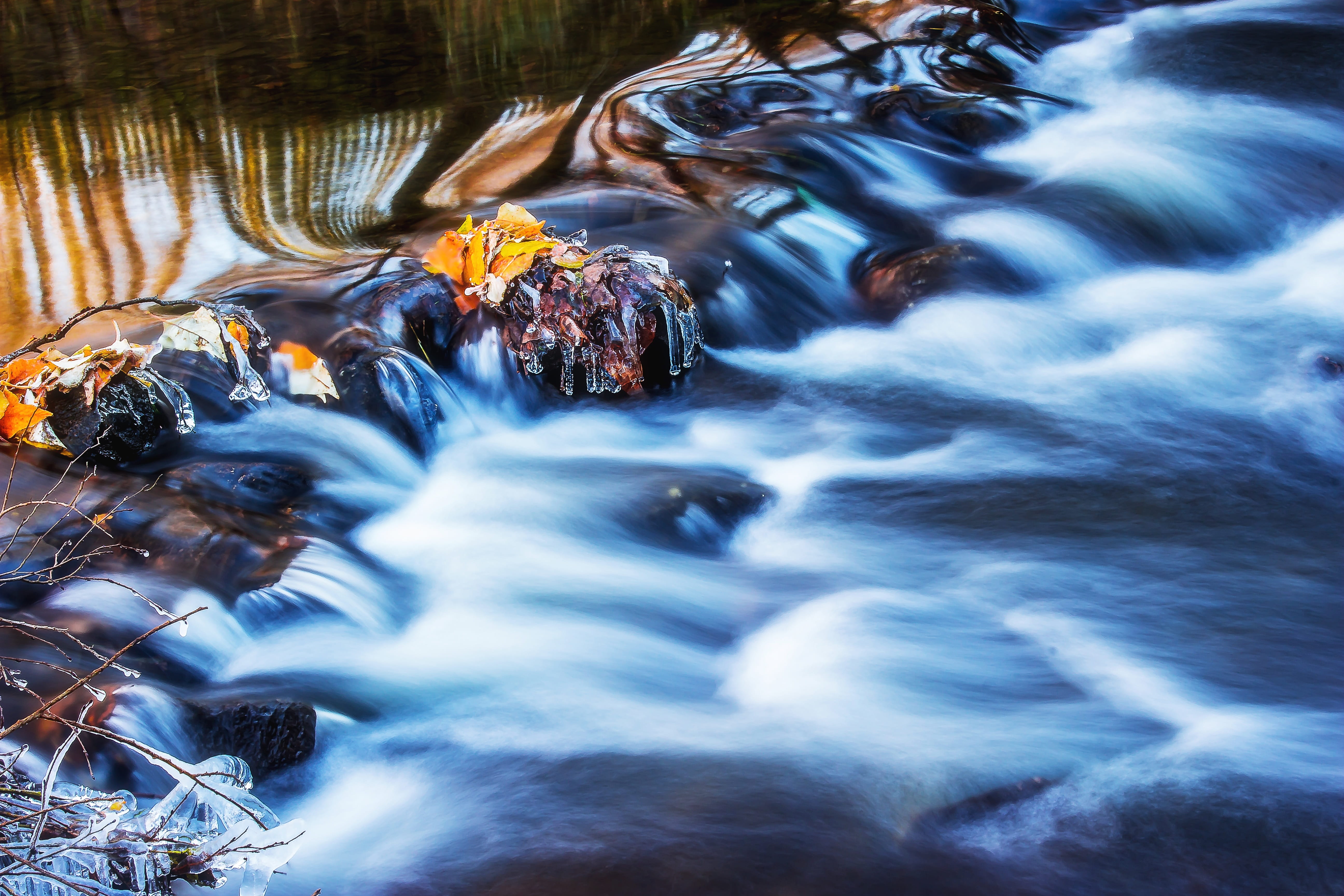 water running, wet, outdoors, River, nature, no People, solid, stream - flowing water, waterfront, waterfall, Waters, movement, wave, landscape, flowing Water, HD Wallpaper