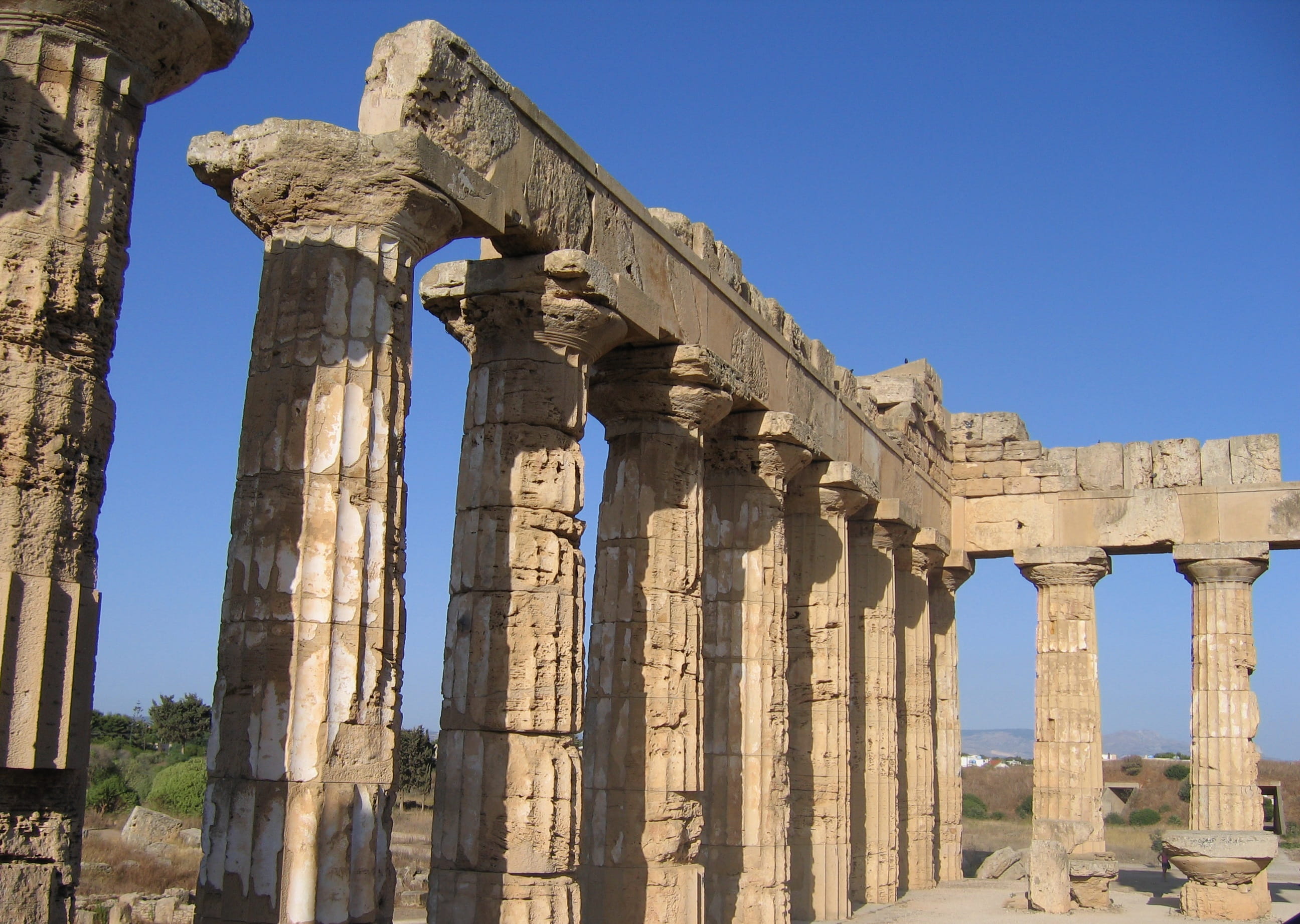 archaeology, sky, damaged, history, bad condition, Monument, architecture, metope, ruins, built structure, culture, 2K, old, ancient, outdoors, broken, HD Wallpaper