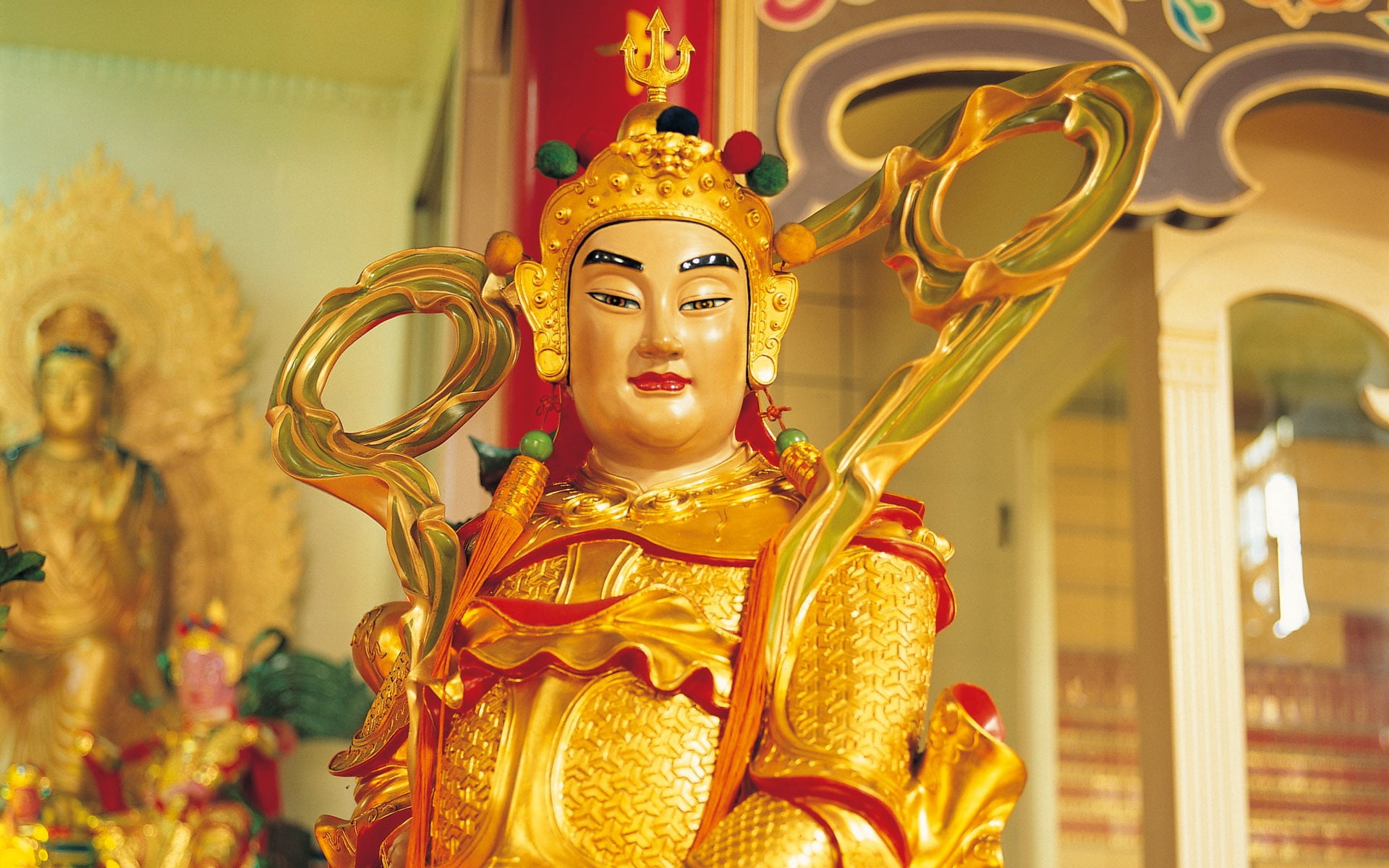 travel, buddha, cultures, male, thai Culture, 1080P, gold, representation, sculpture, thailand, focus on foreground, deity, spirituality, belief, architecture, HD Wallpaper