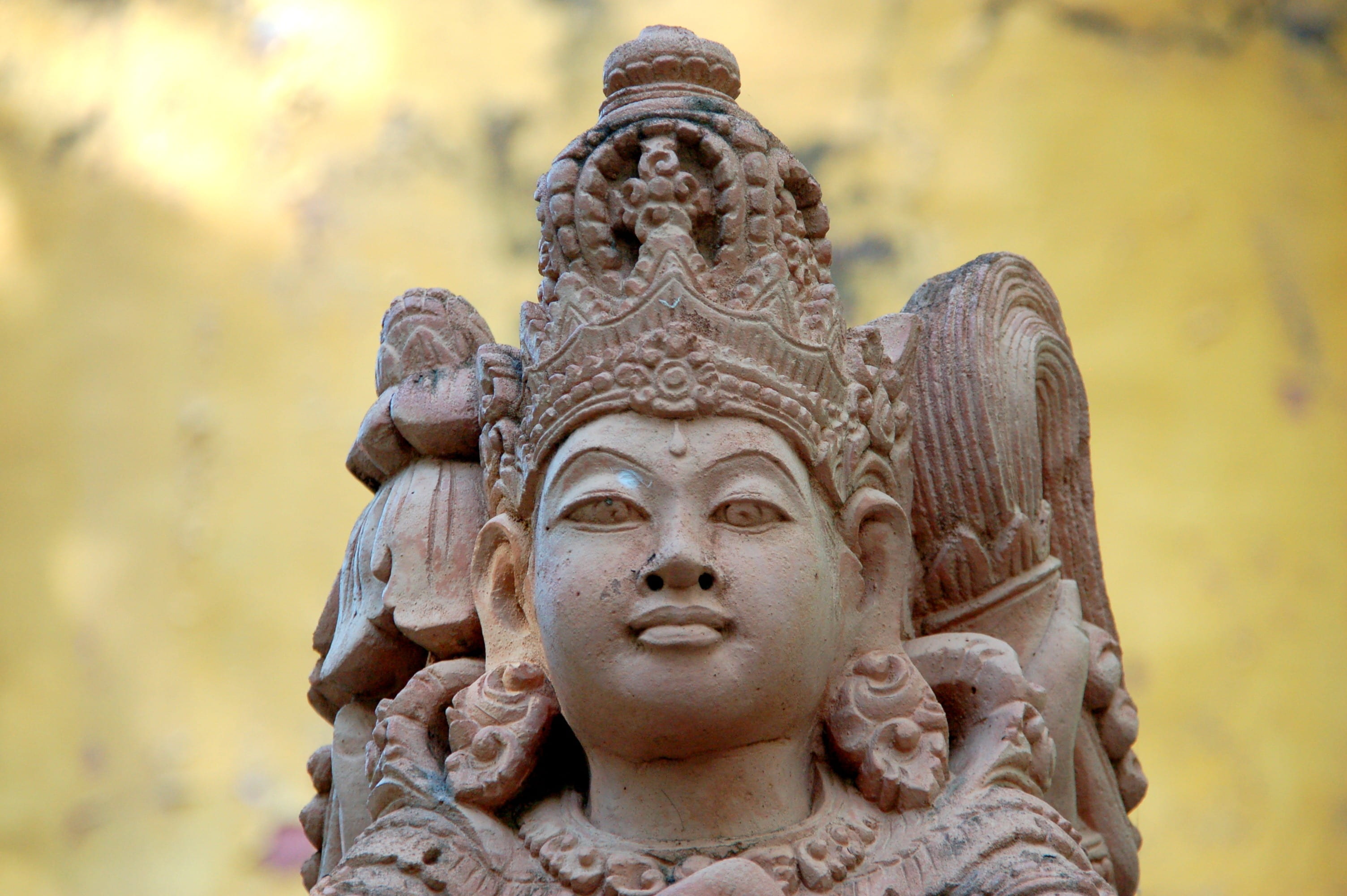 history, no people, idol, photography, architecture, 2K, human representation, hindu, representation, craft, stone material, the past, bali, travel, close-up, HD Wallpaper
