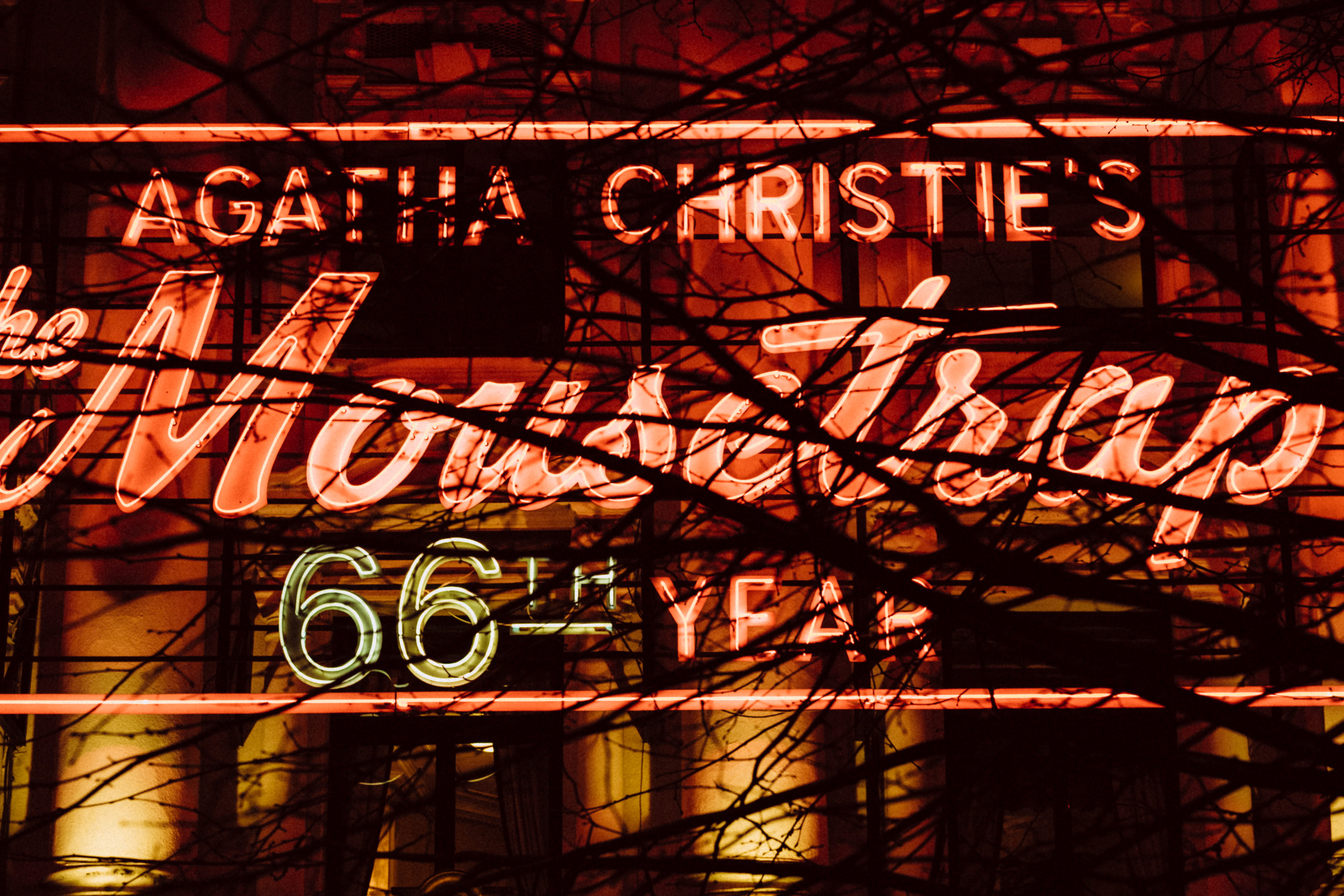 text, building exterior, neon, sign, 5K, built structure, illuminated, architecture, theatre, lighted, low angle view, christie, capital letter, neon sign, HD Wallpaper