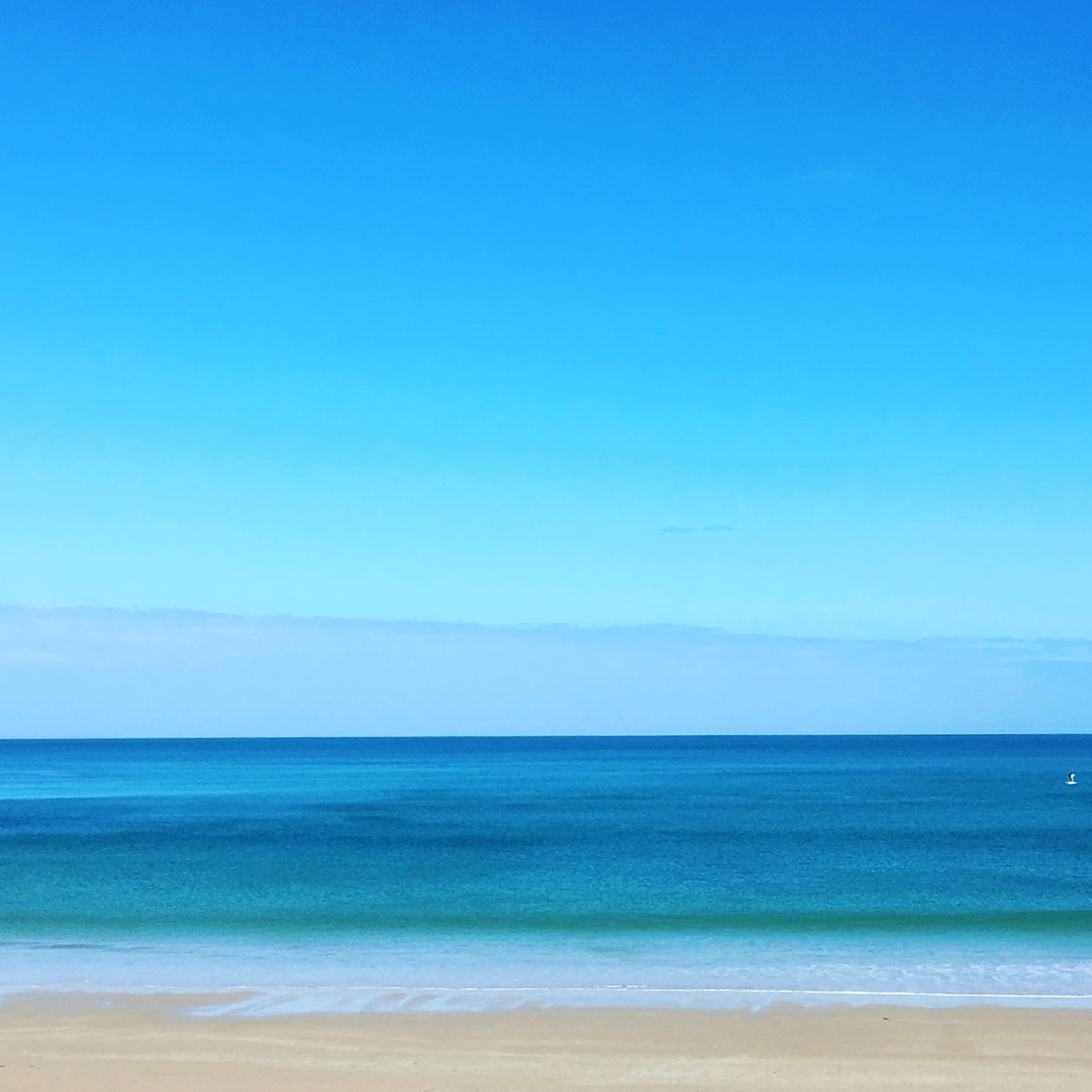 tranquility, beauty in nature, no people, scenics - nature, horizon, copy space, outdoors, idyllic, sea, blue, nature, christies beach, australia, day, Phone HD Wallpaper