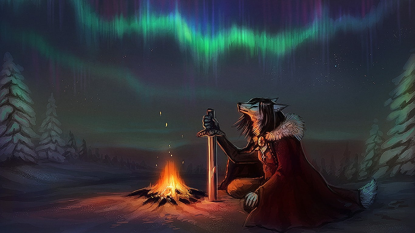 Anthro, fantasy art, 720P, furry, HD Wallpaper