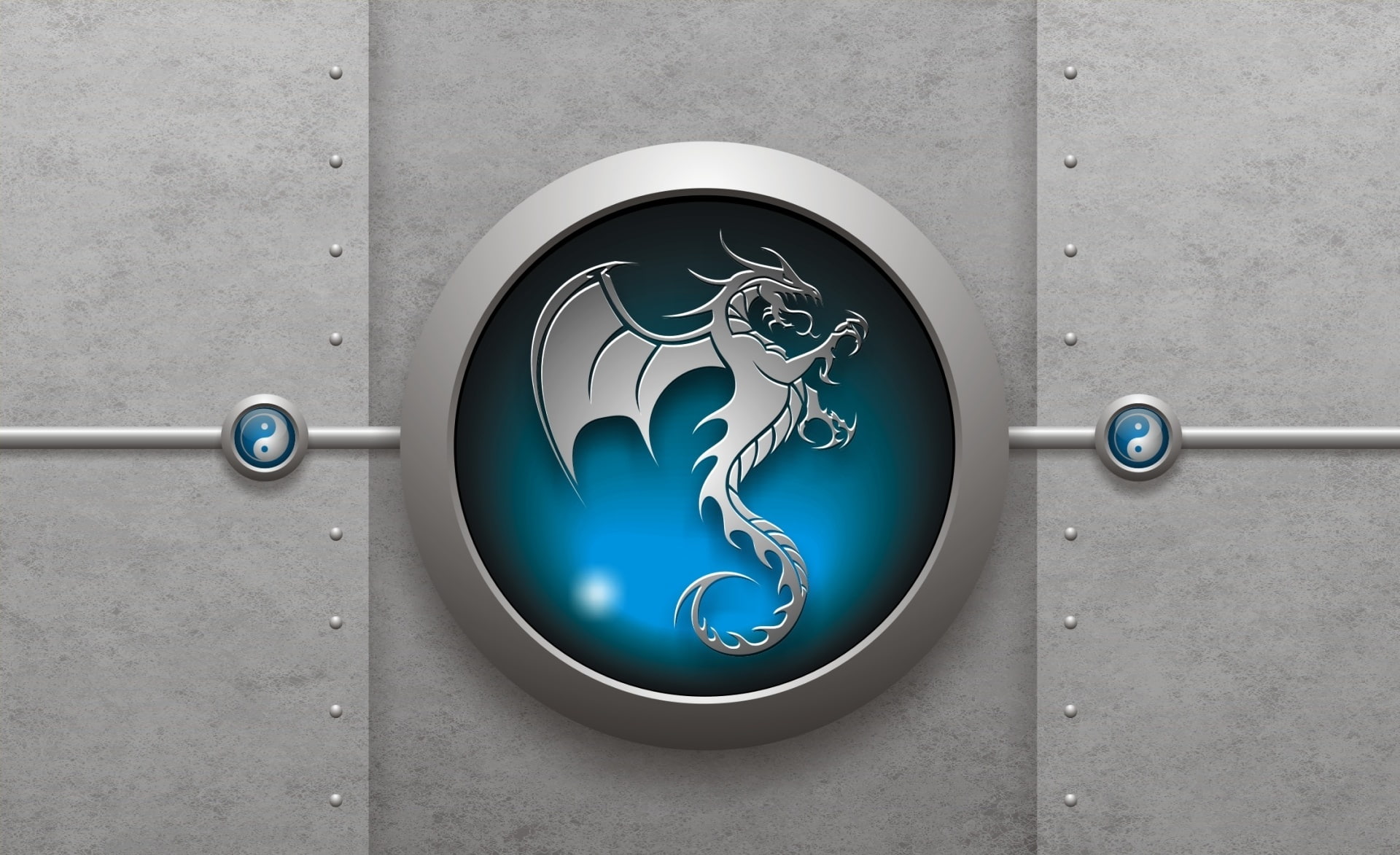 design, representation, Blue, logo, 3D, symbol, shape, gray, guidance, close-up, no people, day, metal, sign, communication, Artistic, circle, directly above, HD Wallpaper