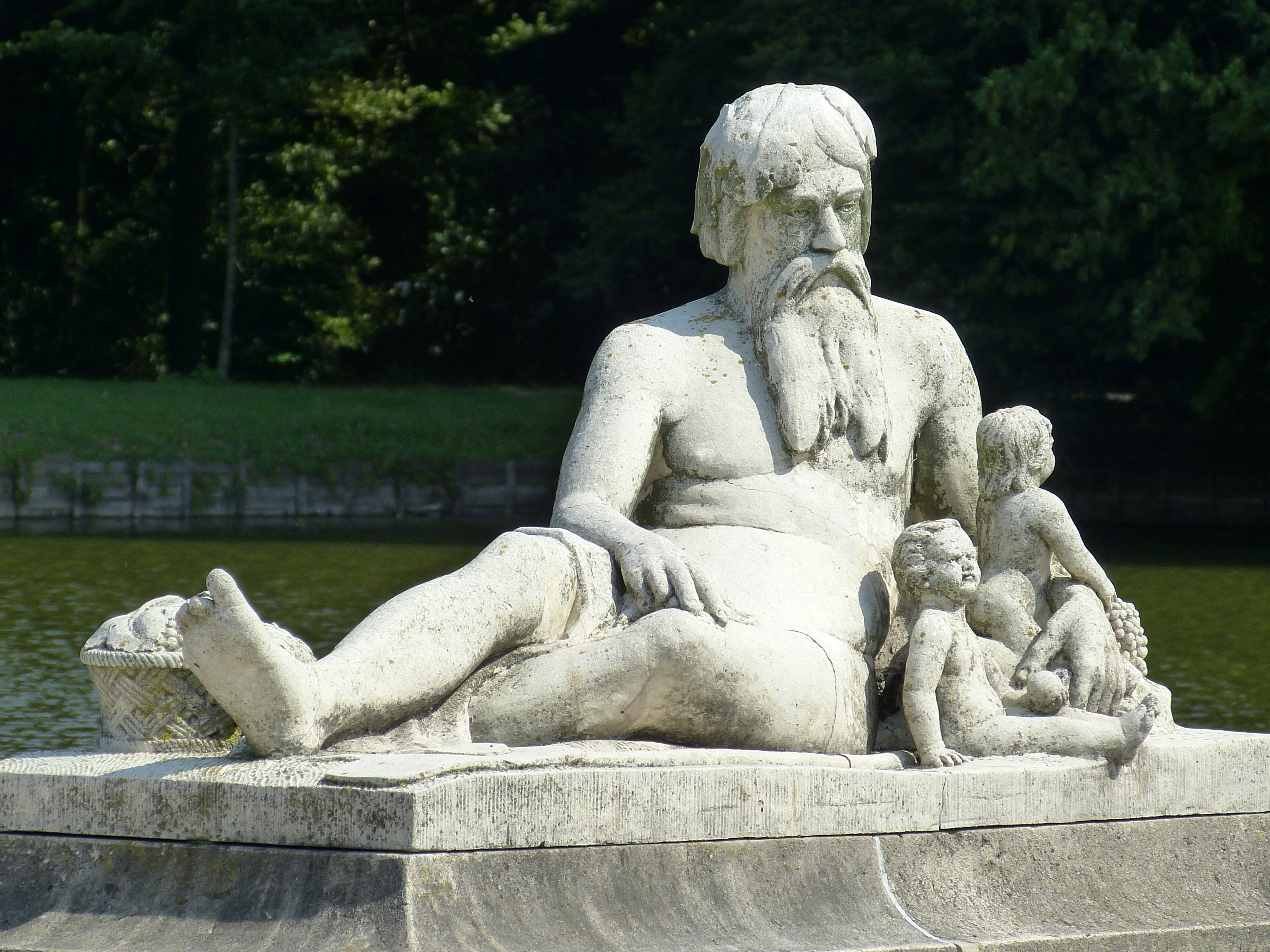 memorial, no people, bart, schlossgarten, münsterland, history, angel, nature, grandfather, park, sculpture, the past, grandson, castle, day, park - man made space, HD Wallpaper