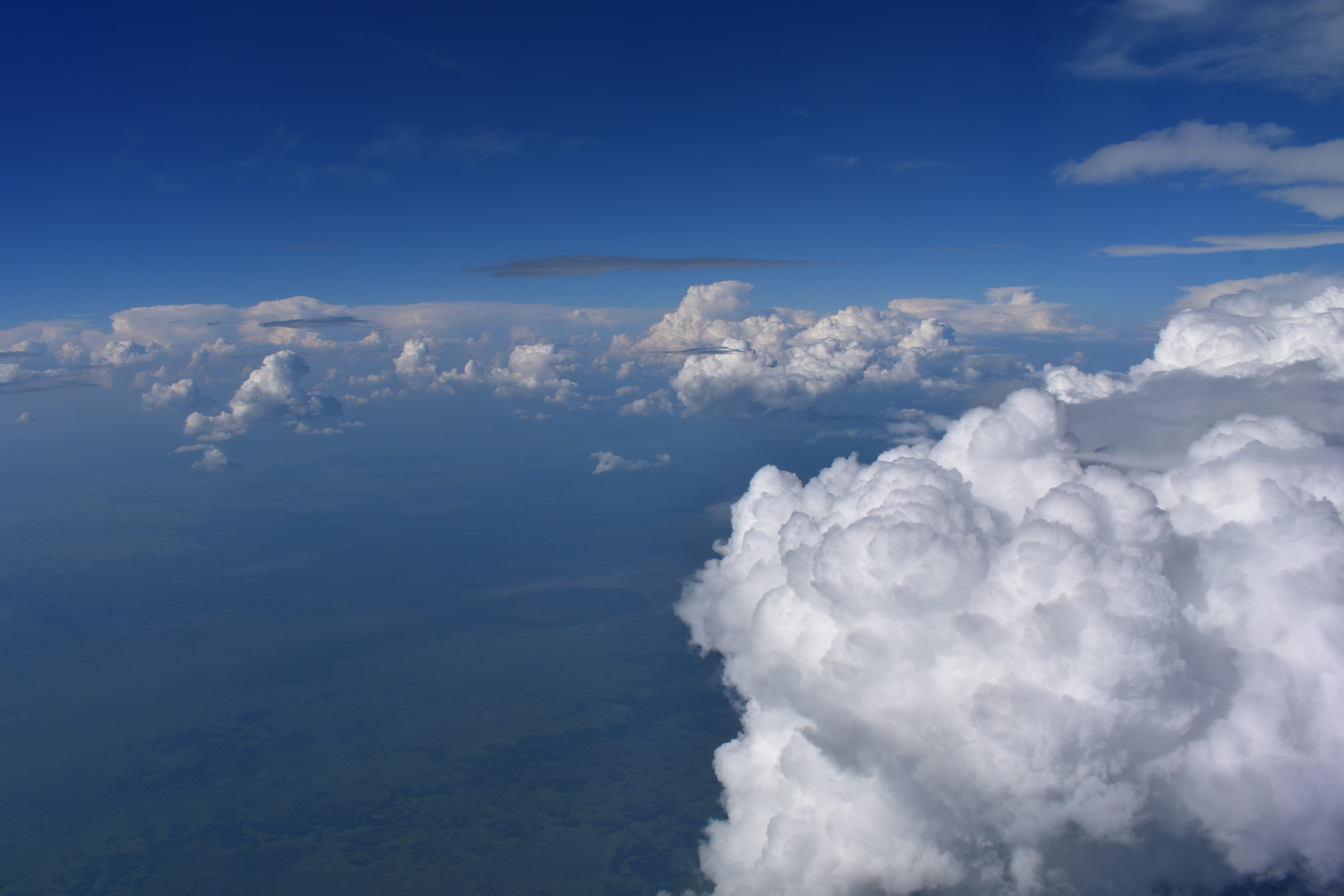 cloudscape, flight, aerial view, tranquility, tourism, nature, from the window, beautiful, fluffy, no people, scenics - nature, reduction, travel, idyllic, HD Wallpaper