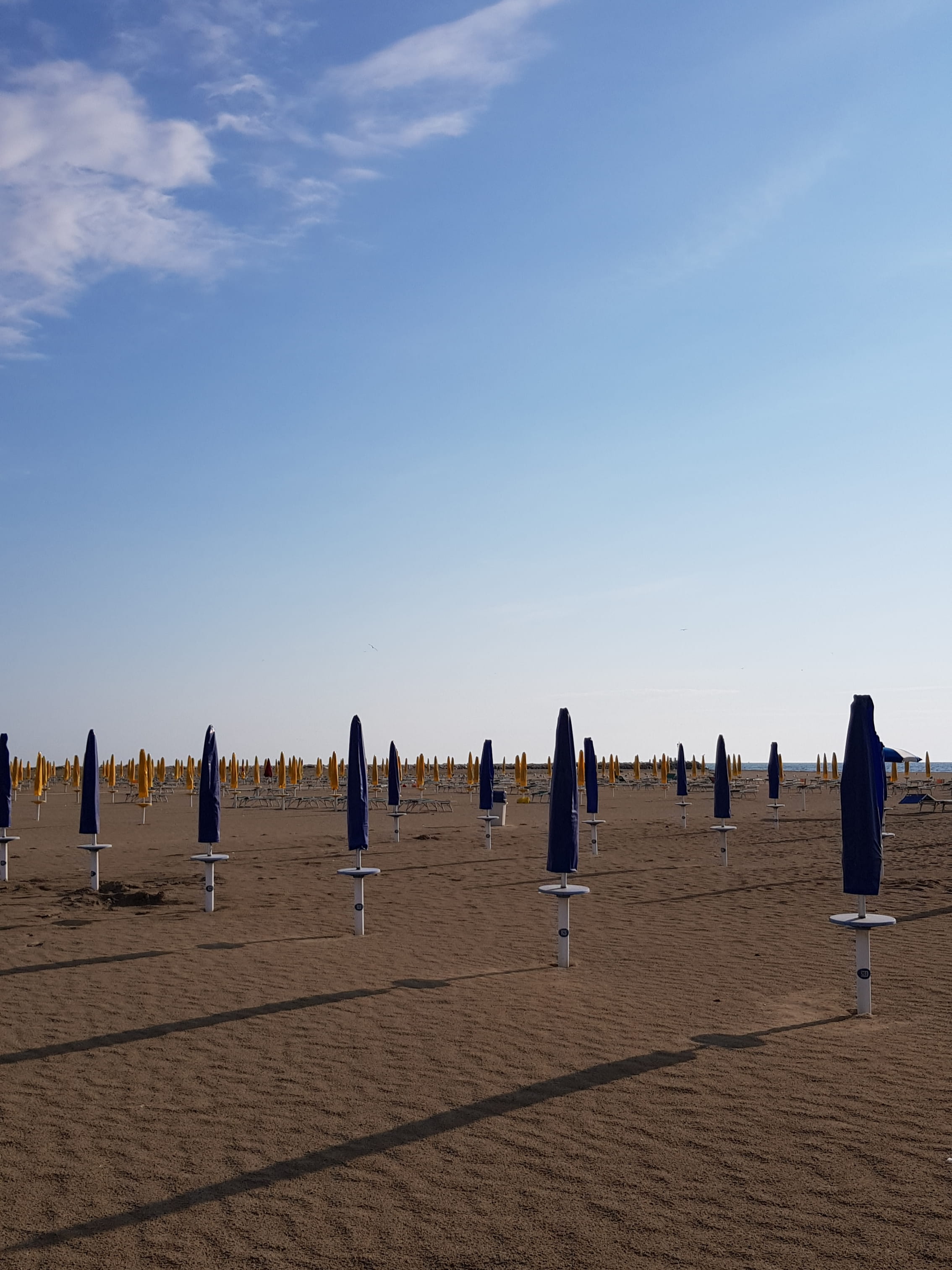 nature, via spiaggia, tranquility, the past, ancient, beach, architecture, sea, landscape, travel destinations, tranquil scene, arid climate, umbrella, Phone HD Wallpaper
