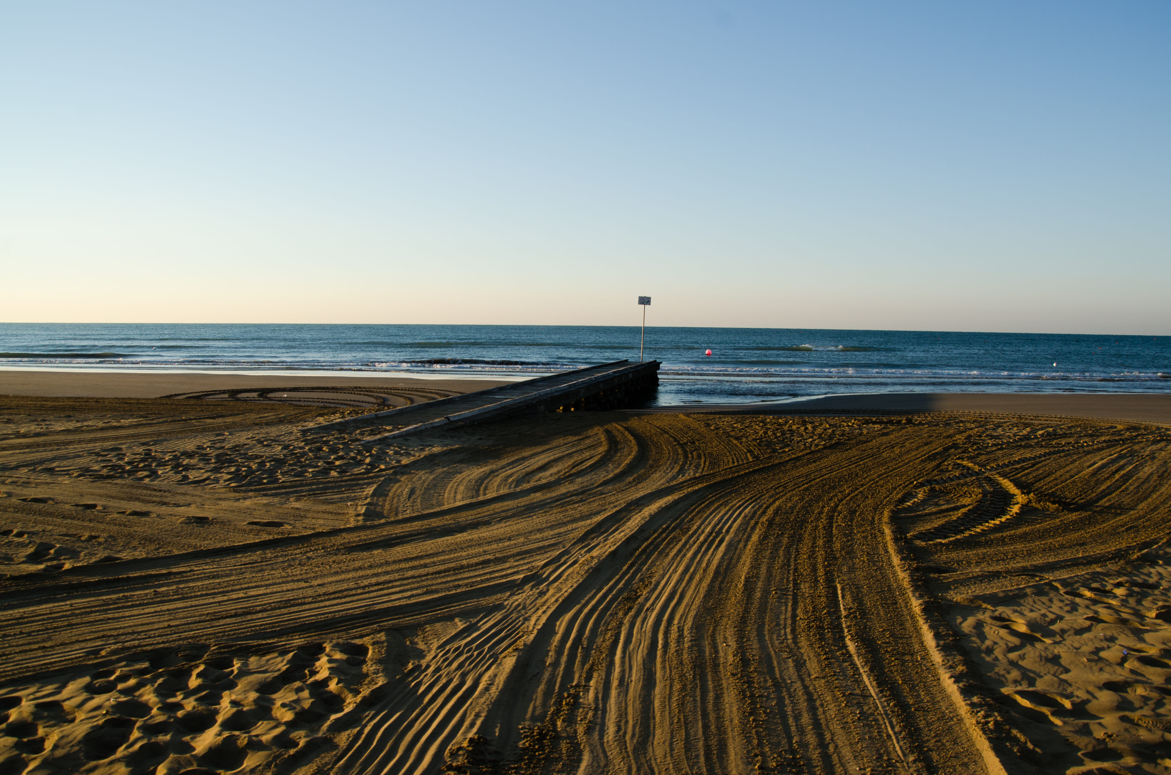 tranquility, copy space, italy, no people, sea, day, blue, sky, water, horizon over water, horizon, nature, outdoors, land, sand, scenics - nature, beach, HD Wallpaper