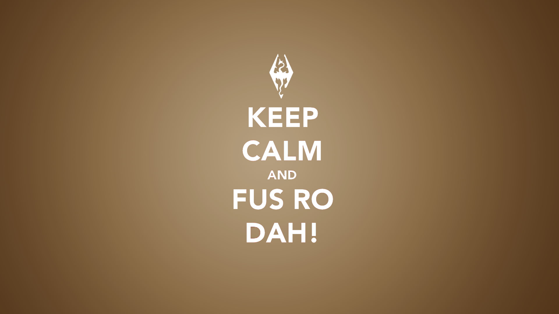Keep Calm and..., typography, video games, The Elder Scrolls V: Skyrim, minimalism, 1080P, HD Wallpaper