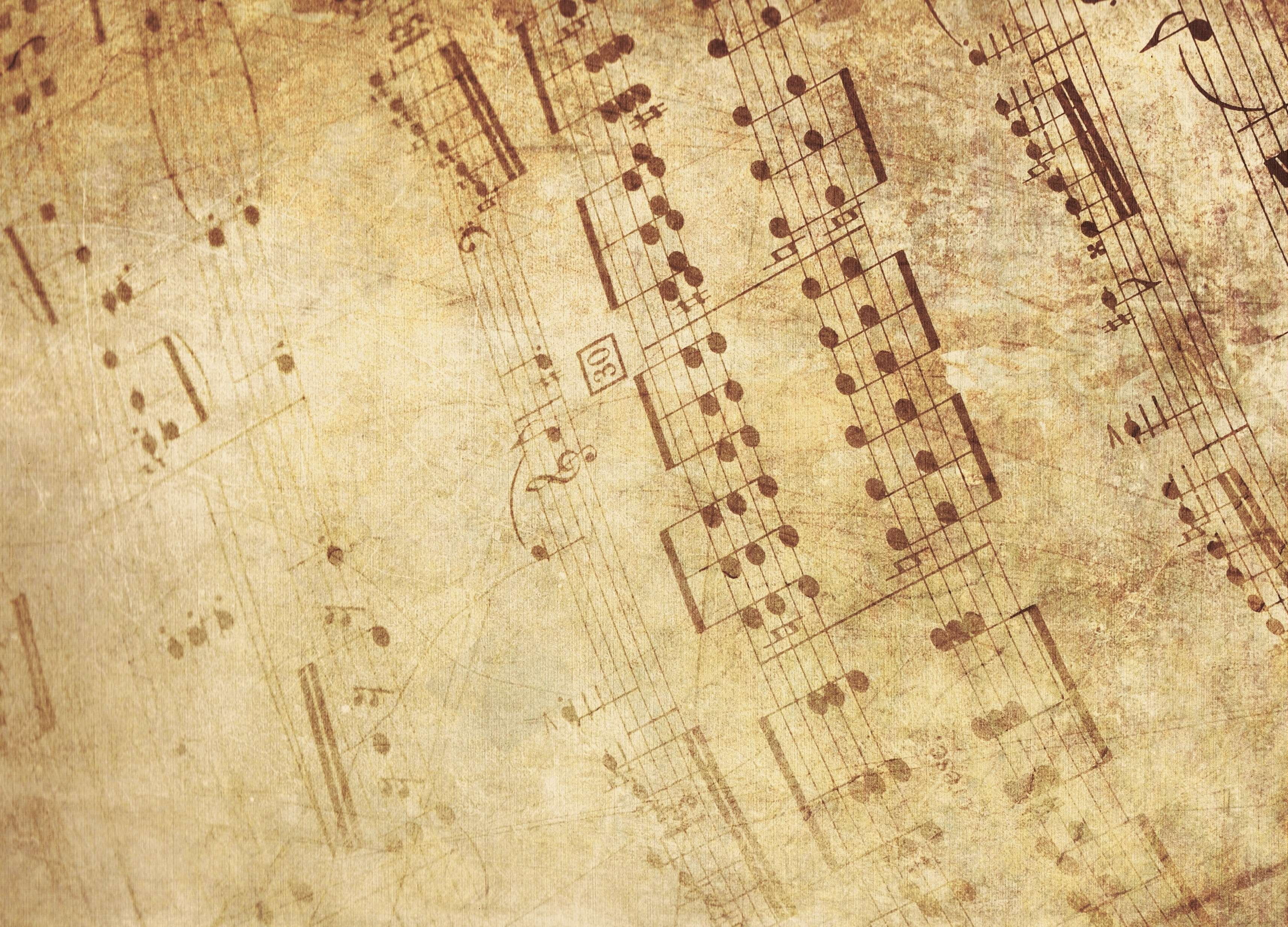 notenblatt, textured, retro styled, background, textured effect, design, brown, pattern, architecture, paper, history, indoors, blank, shape, built structure, HD Wallpaper