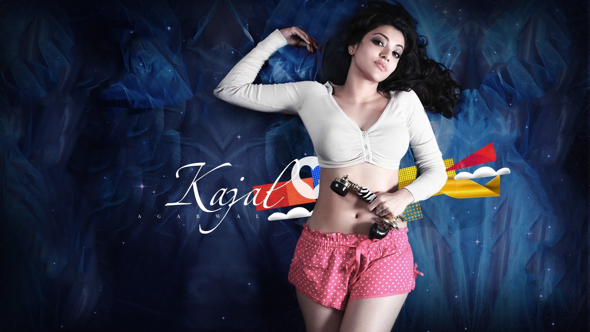 Kajal Agarwal, 1080P, HD Wallpaper