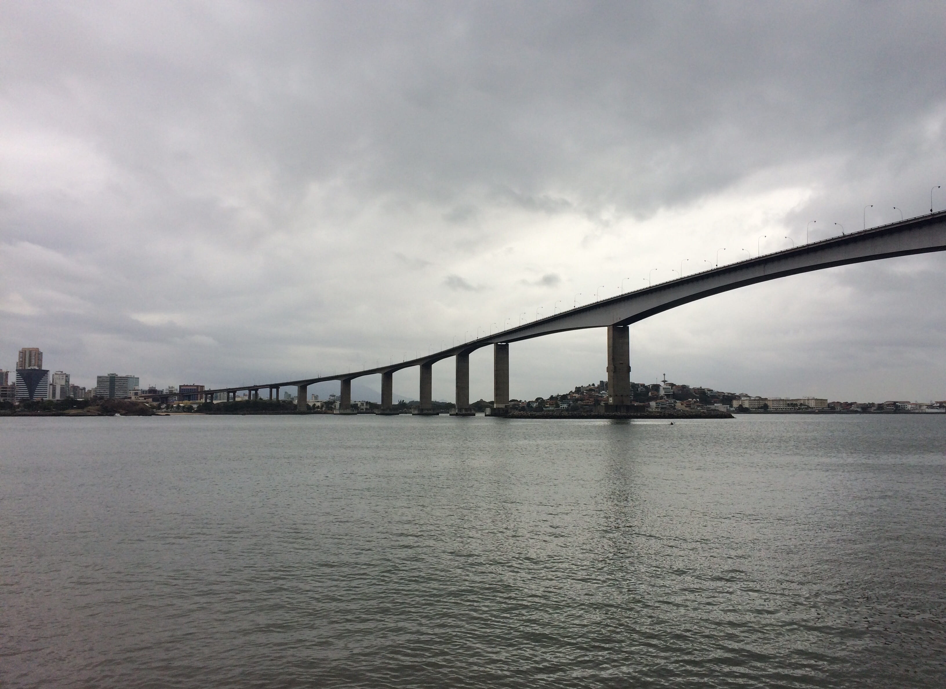 river, 2K, brasil, bridge, street, architectural column, vila velha, travel destinations, building exterior, urban, waterfront, transportation, bay, engineering, HD Wallpaper