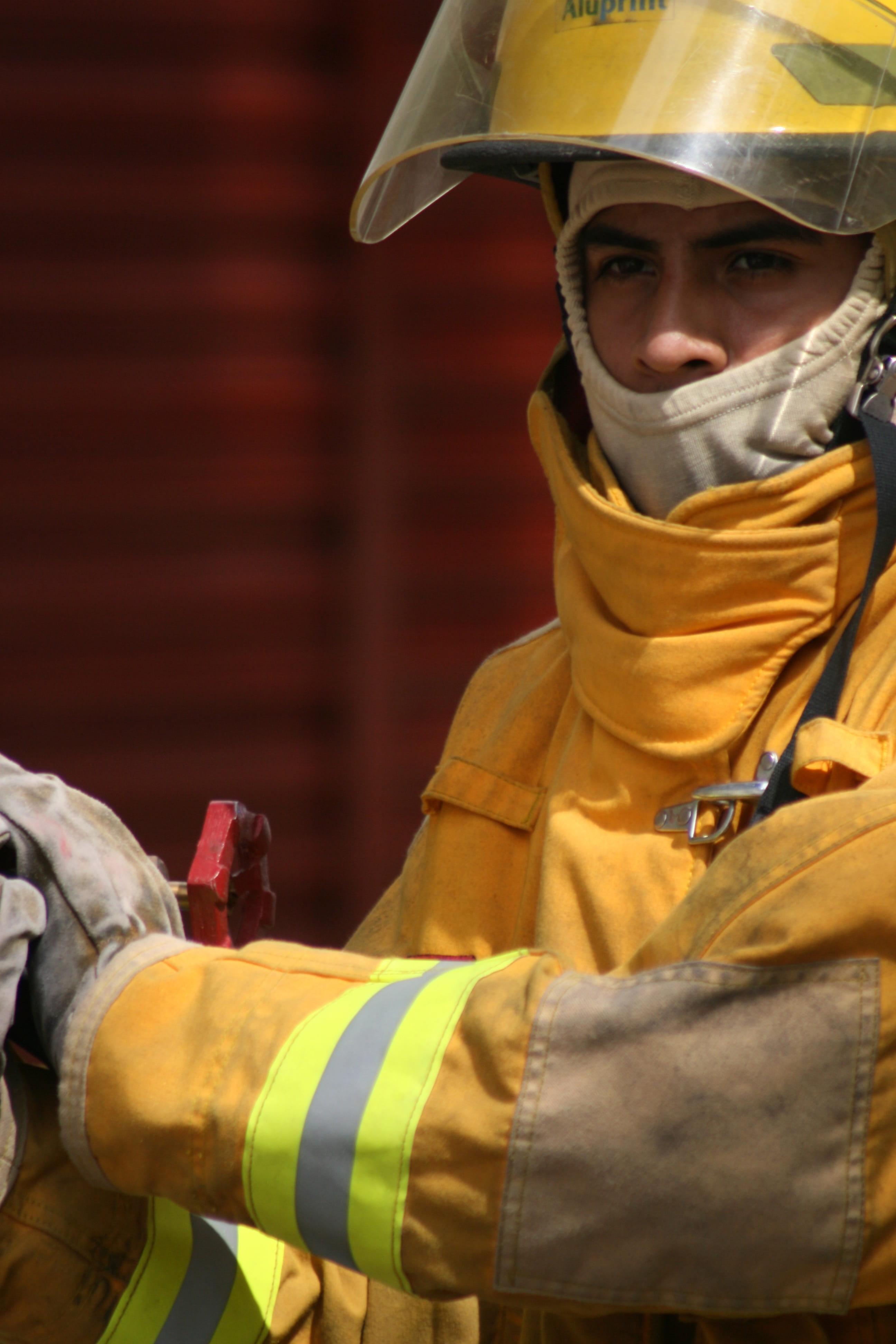 safety, headwear, Fire, occupation, uniform, portrait, fire, security, headshot, firefighter, front view, looking at camera, protection, Salvation, Brigades, Phone HD Wallpaper